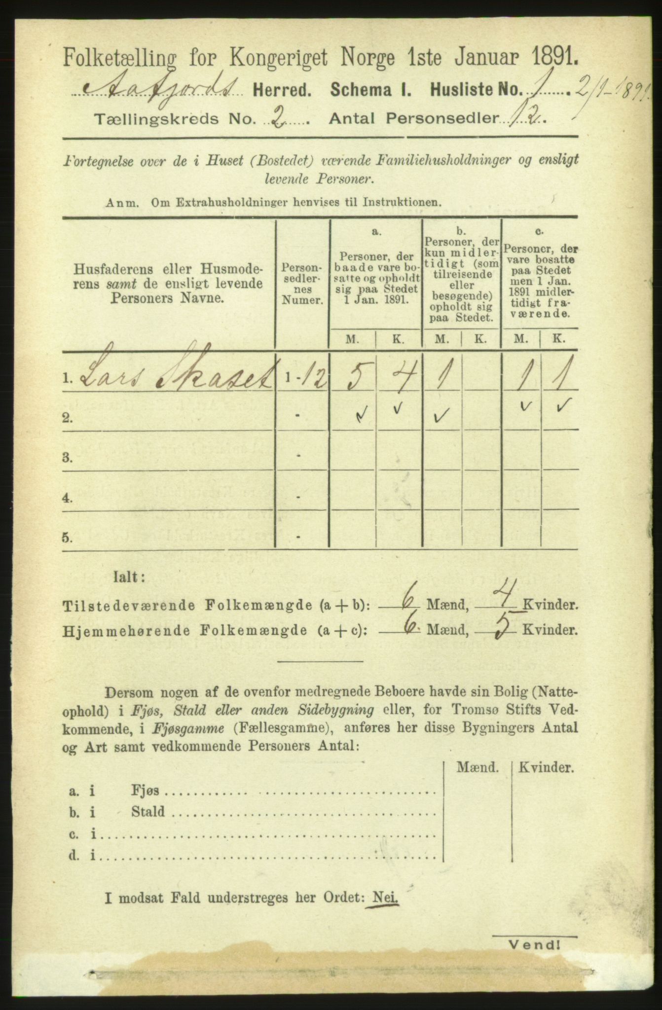 RA, 1891 census for 1630 Åfjord, 1891, p. 348