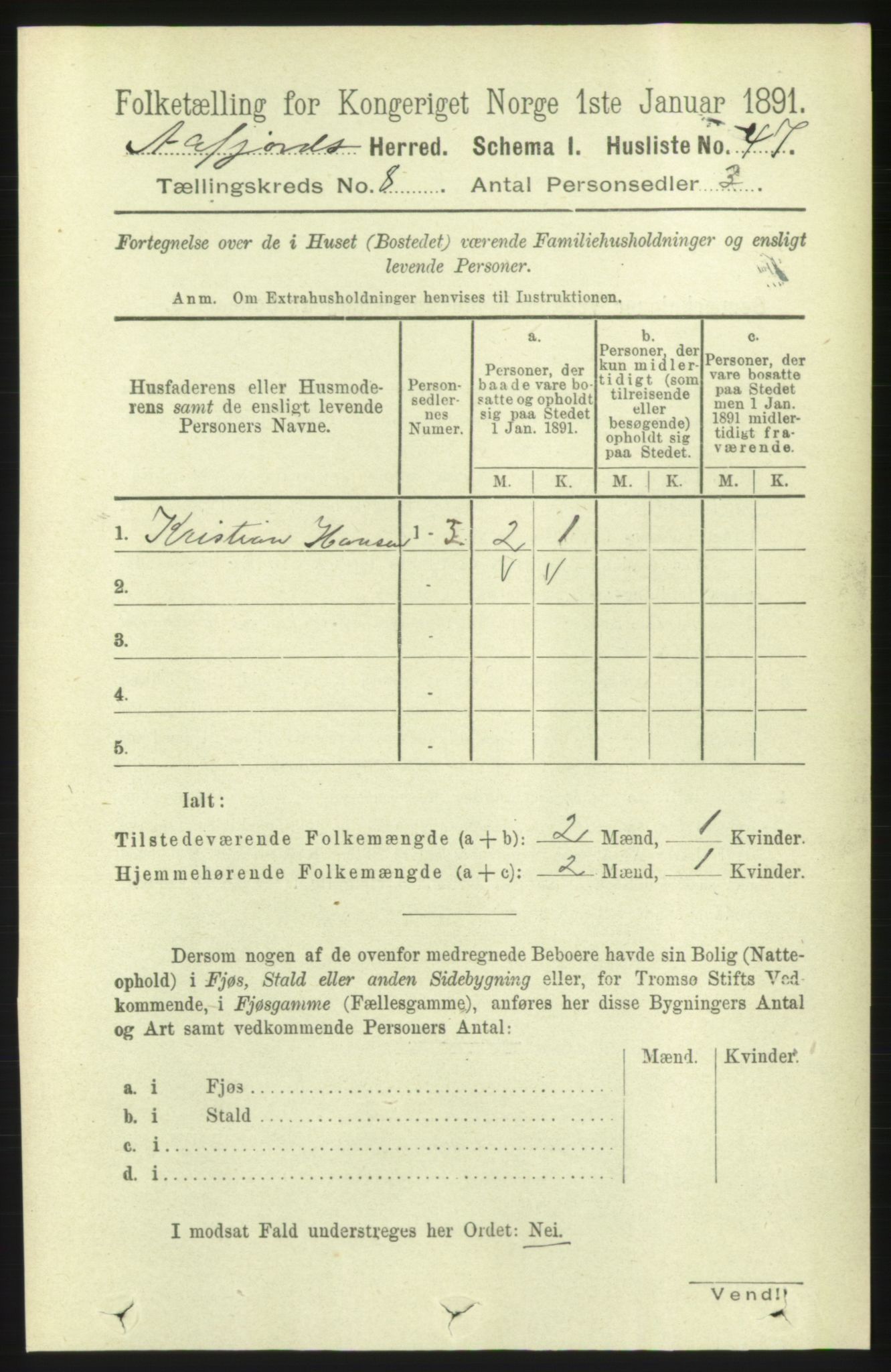 RA, 1891 census for 1630 Åfjord, 1891, p. 1974