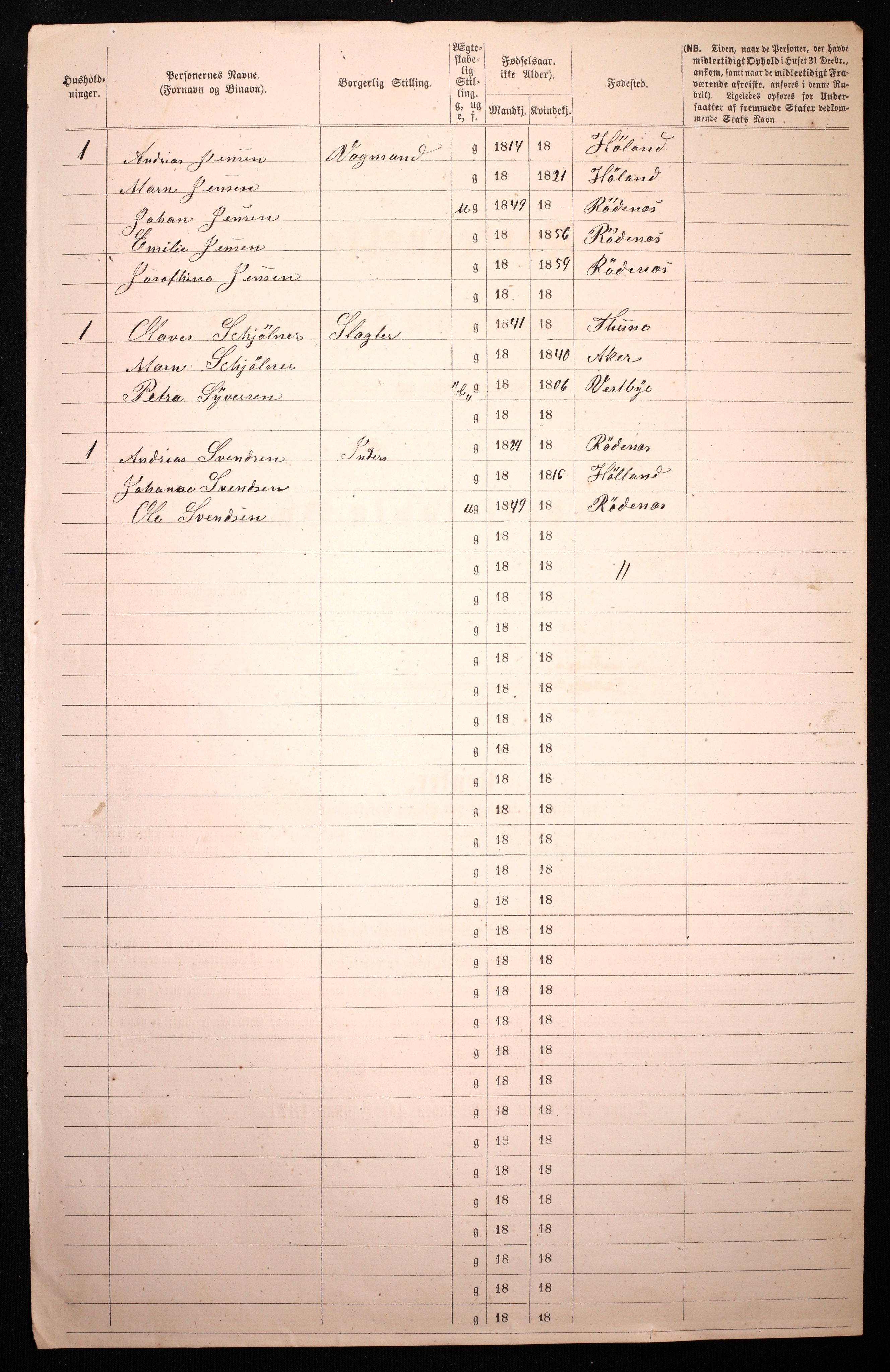 RA, 1870 census for 0301 Kristiania, 1870, p. 243