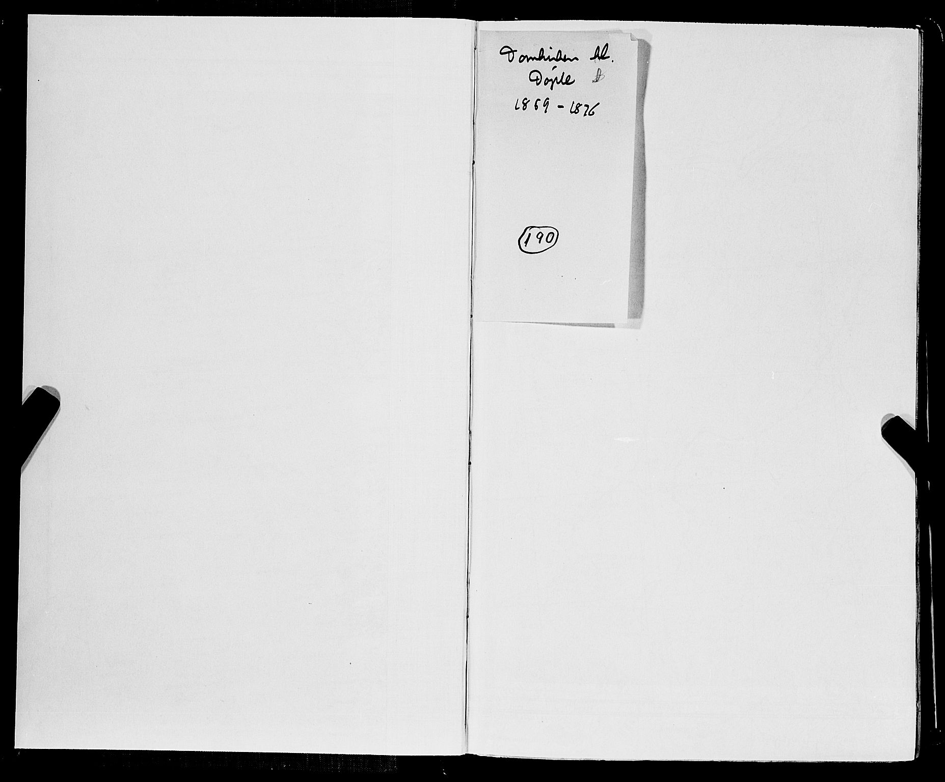 Domkirken sokneprestembete, SAB/A-74801/H/Hab/L0013: Parish register (copy) no. B 6, 1869-1876