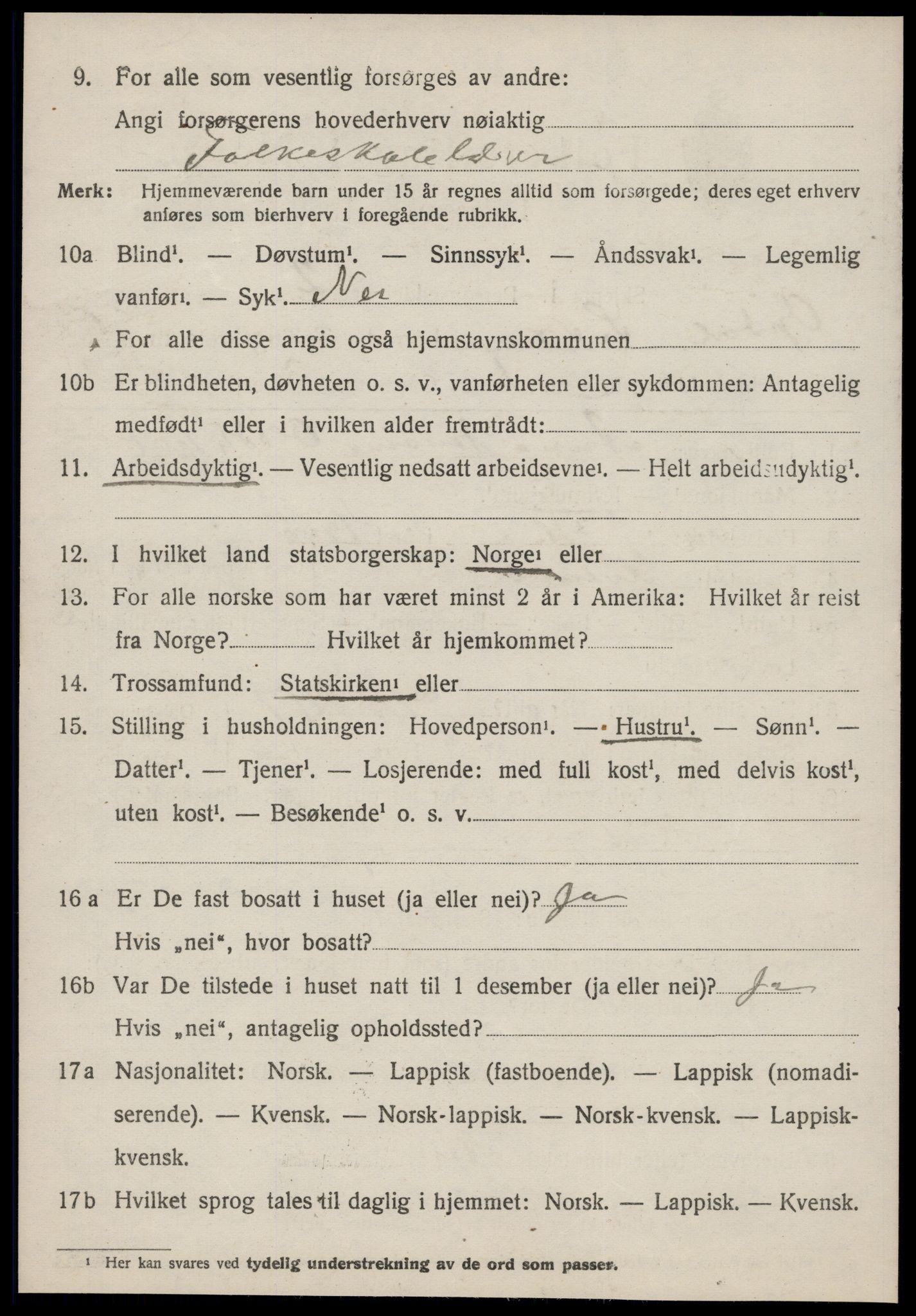 SAT, 1920 census for Oppdal, 1920, p. 1574