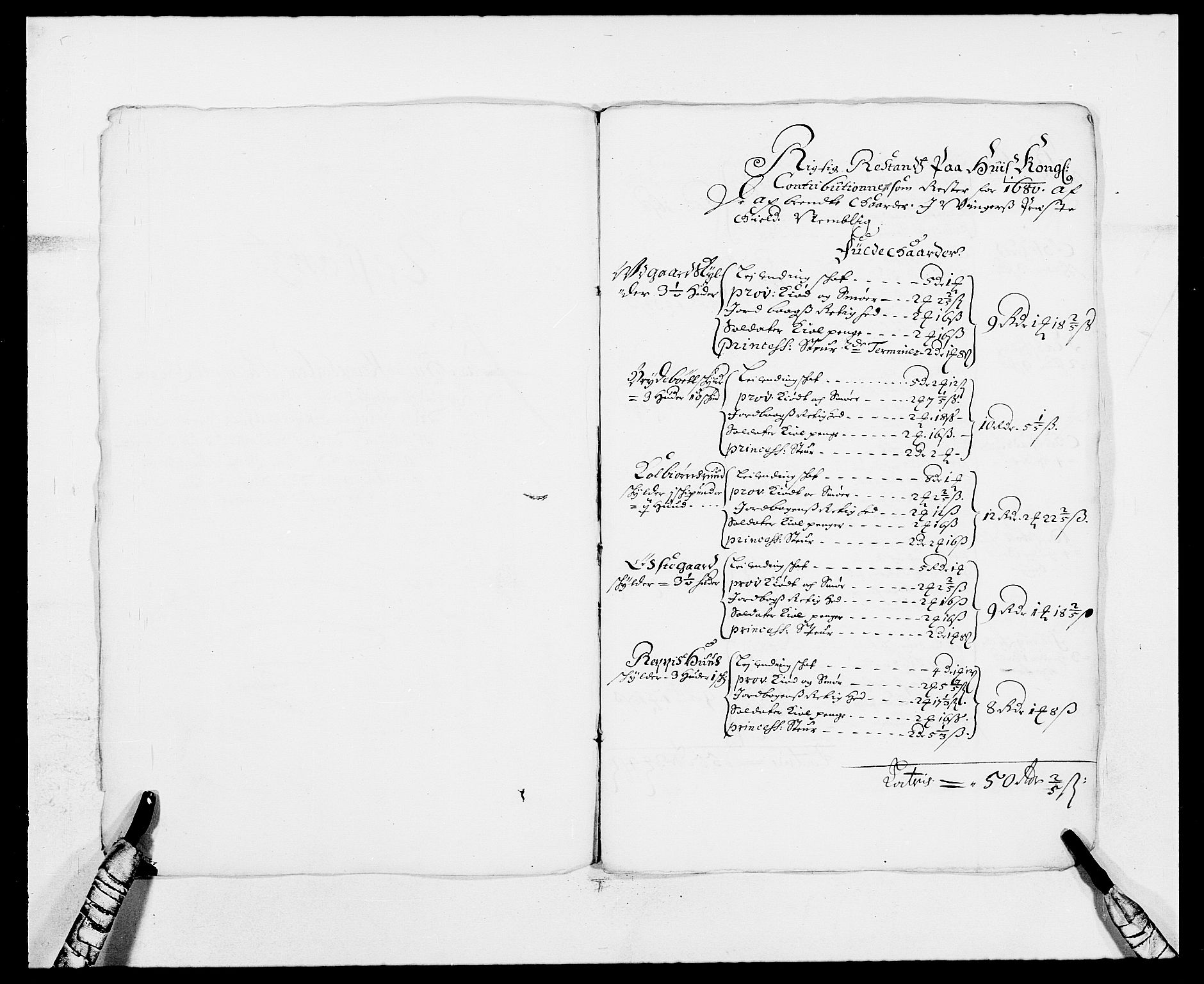 Rentekammeret inntil 1814, Reviderte regnskaper, Fogderegnskap, RA/EA-4092/R13/L0821: Fogderegnskap Solør, Odal og Østerdal, 1684, p. 301