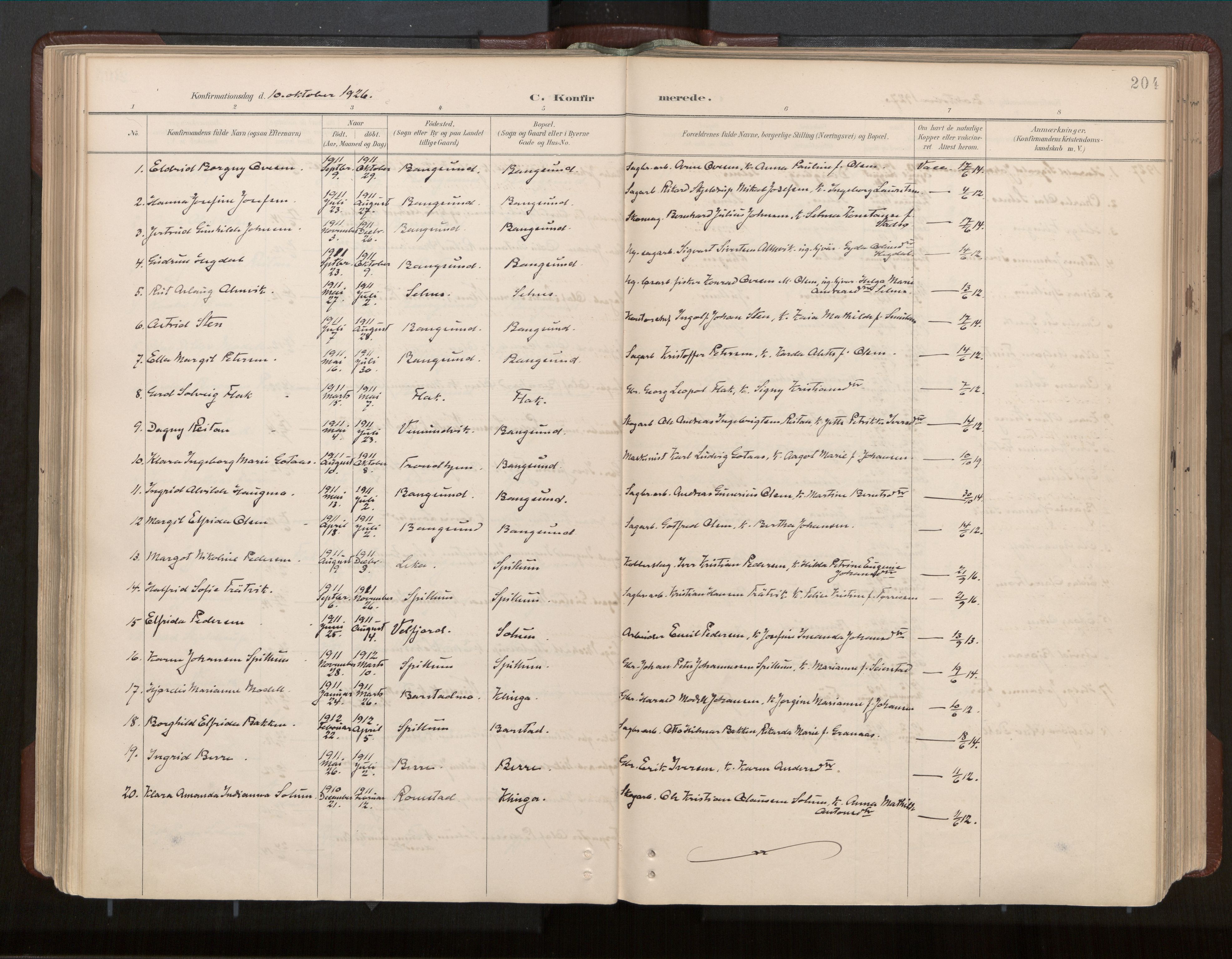 Ministerialprotokoller, klokkerbøker og fødselsregistre - Nord-Trøndelag, SAT/A-1458/770/L0589: Parish register (official) no. 770A03, 1887-1929, p. 204