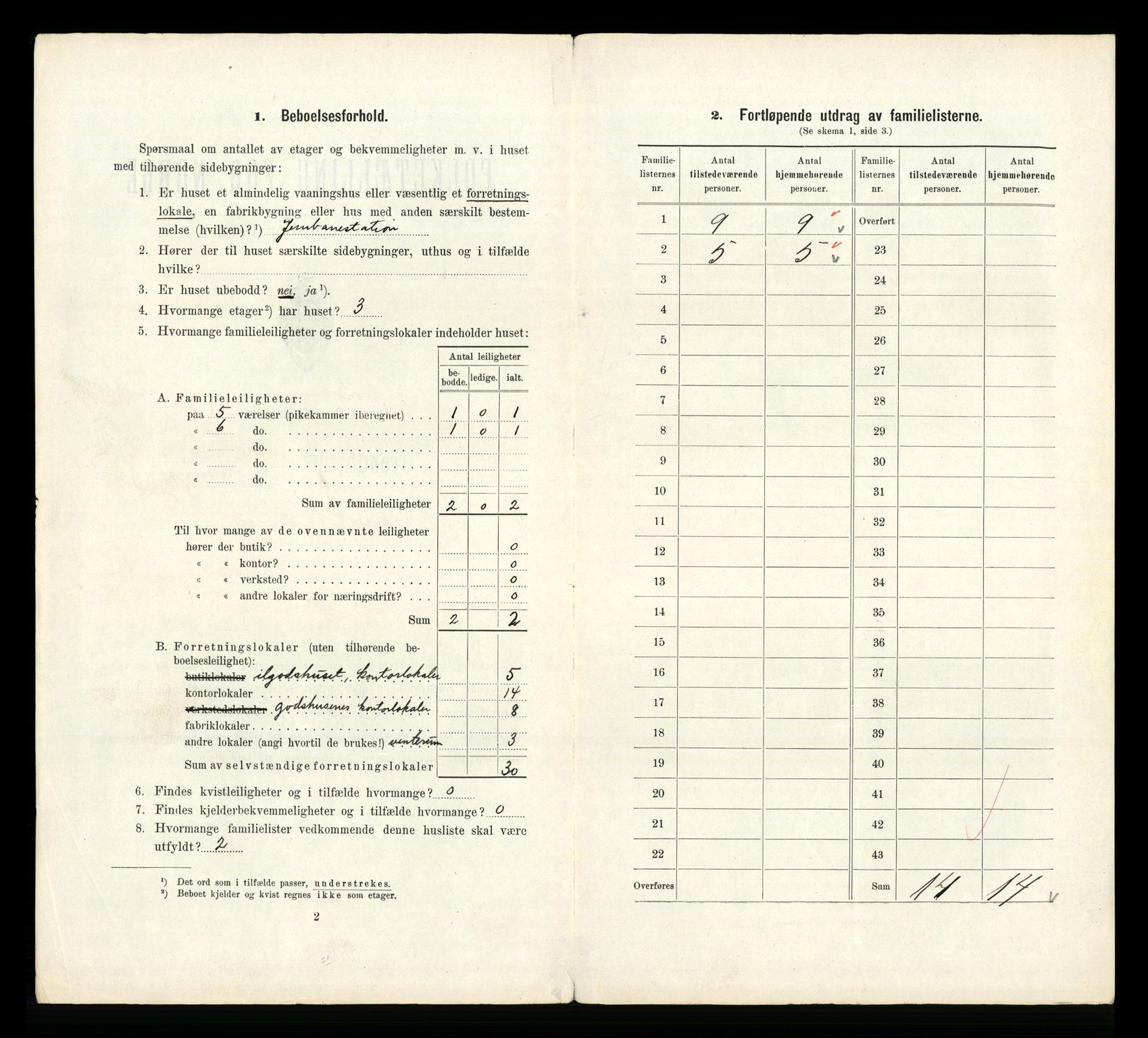 RA, 1910 census for Trondheim, 1910, p. 5124