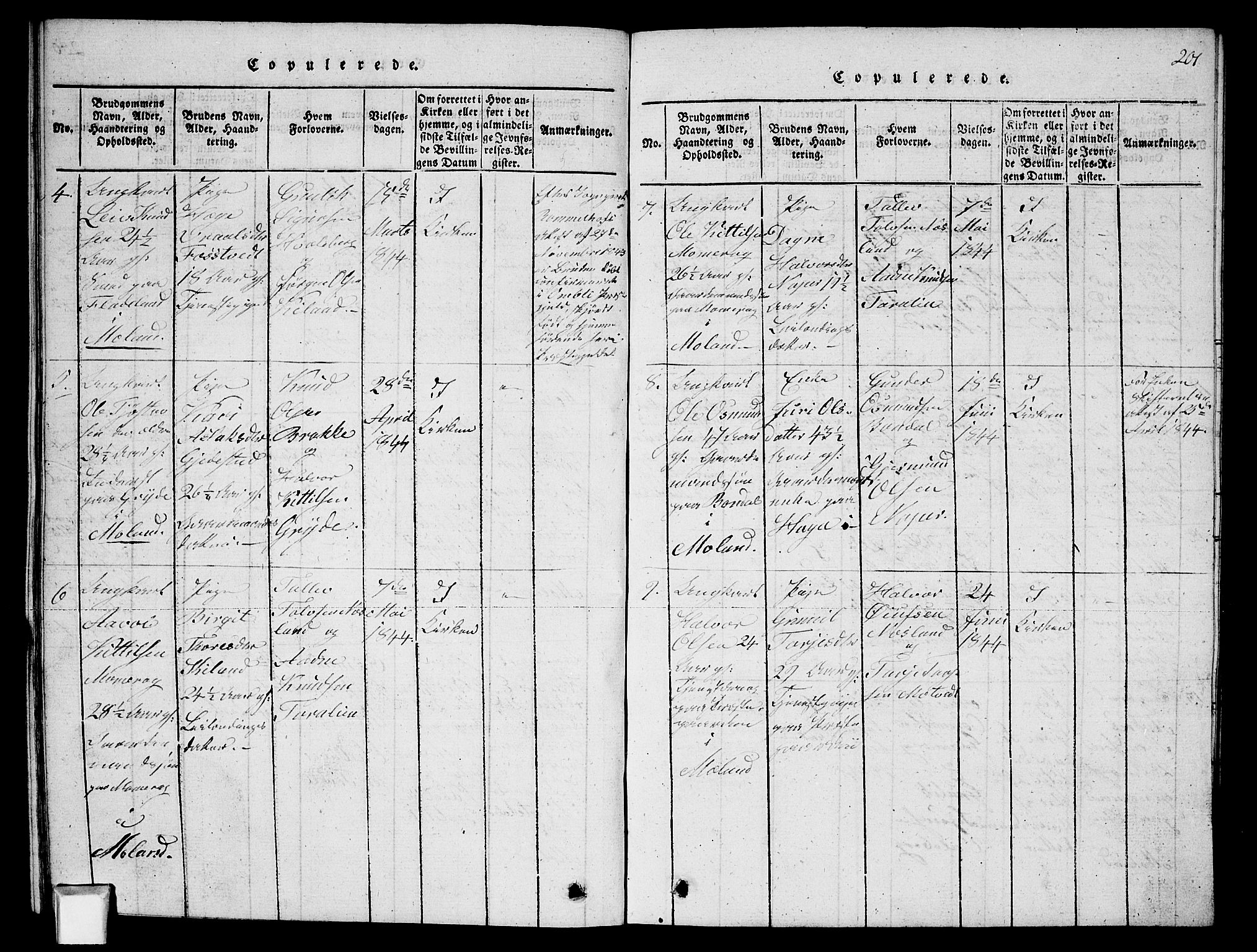 Fyresdal kirkebøker, SAKO/A-263/G/Ga/L0002: Parish register (copy) no. I 2, 1815-1857, p. 201