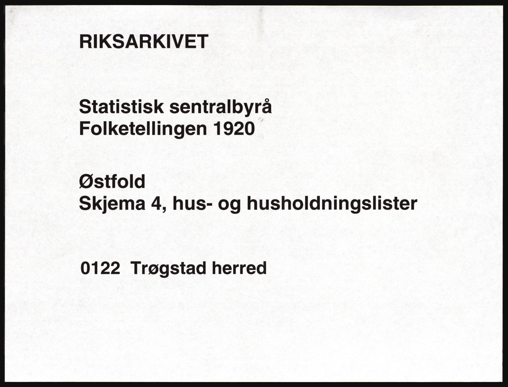 SAO, 1920 census for Trøgstad, 1920, p. 32