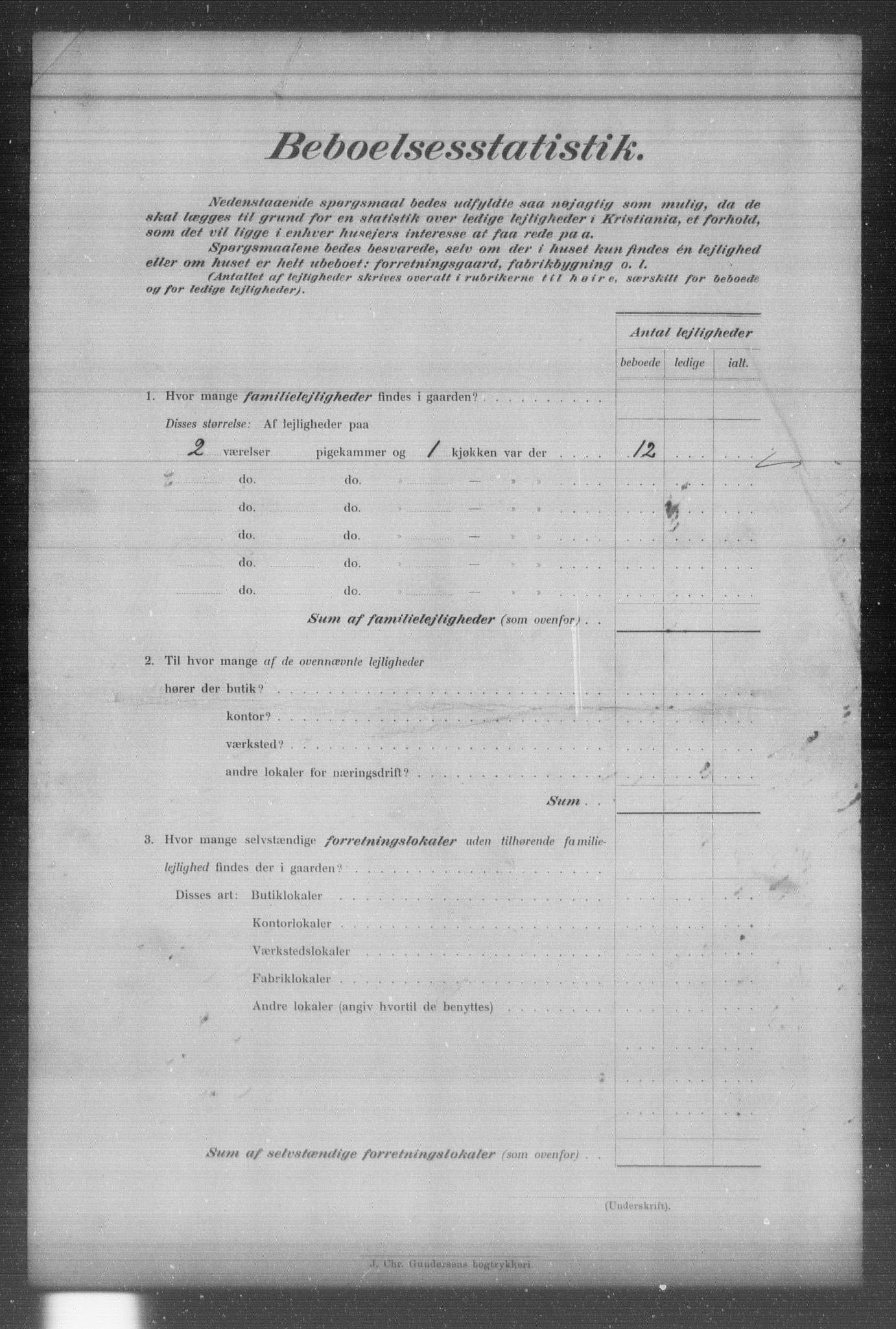 OBA, Municipal Census 1903 for Kristiania, 1903, p. 2963