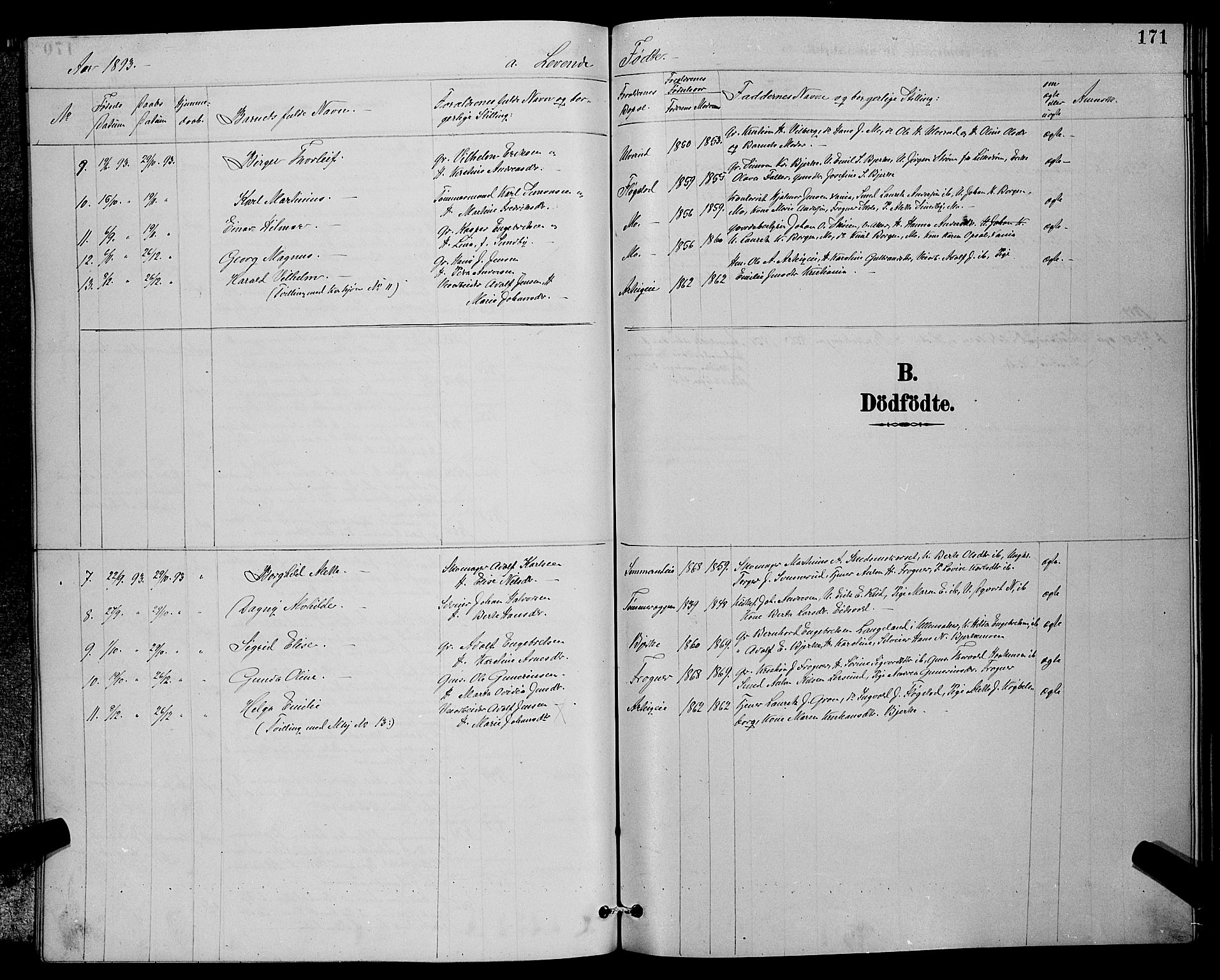 Sørum prestekontor Kirkebøker, AV/SAO-A-10303/G/Ga/L0005: Parish register (copy) no. I 5.2, 1886-1894, p. 171