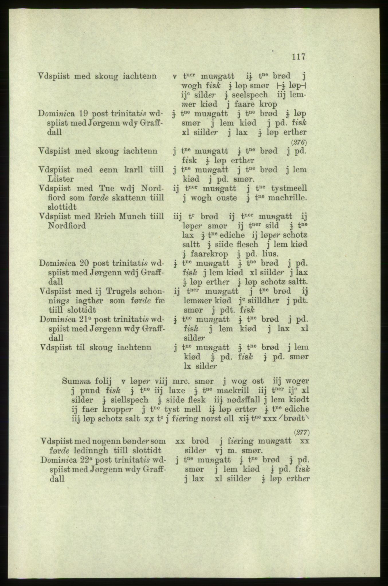 Publikasjoner utgitt av Arkivverket, PUBL/PUBL-001/C/0005: Bind 5: Rekneskap for Bergenhus len 1566-1567: B. Utgift C. Dei nordlandske lena og Finnmark D. Ekstrakt, 1566-1567, p. 117