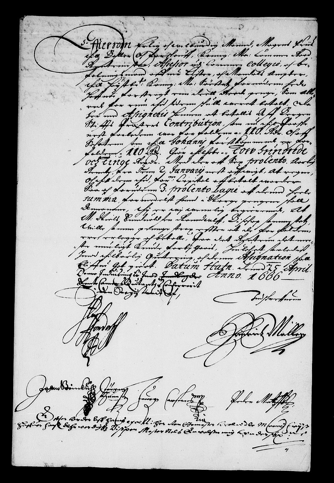 Rentekammeret inntil 1814, Reviderte regnskaper, Stiftamtstueregnskaper, Bergen stiftamt, AV/RA-EA-6043/R/Rc/L0023: Bergen stiftamt, 1666-1667
