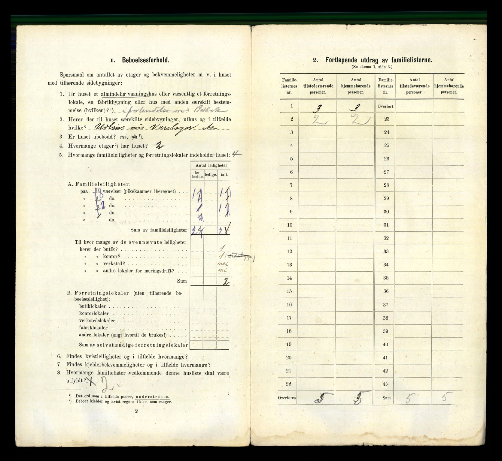 RA, 1910 census for Larvik, 1910, p. 5060