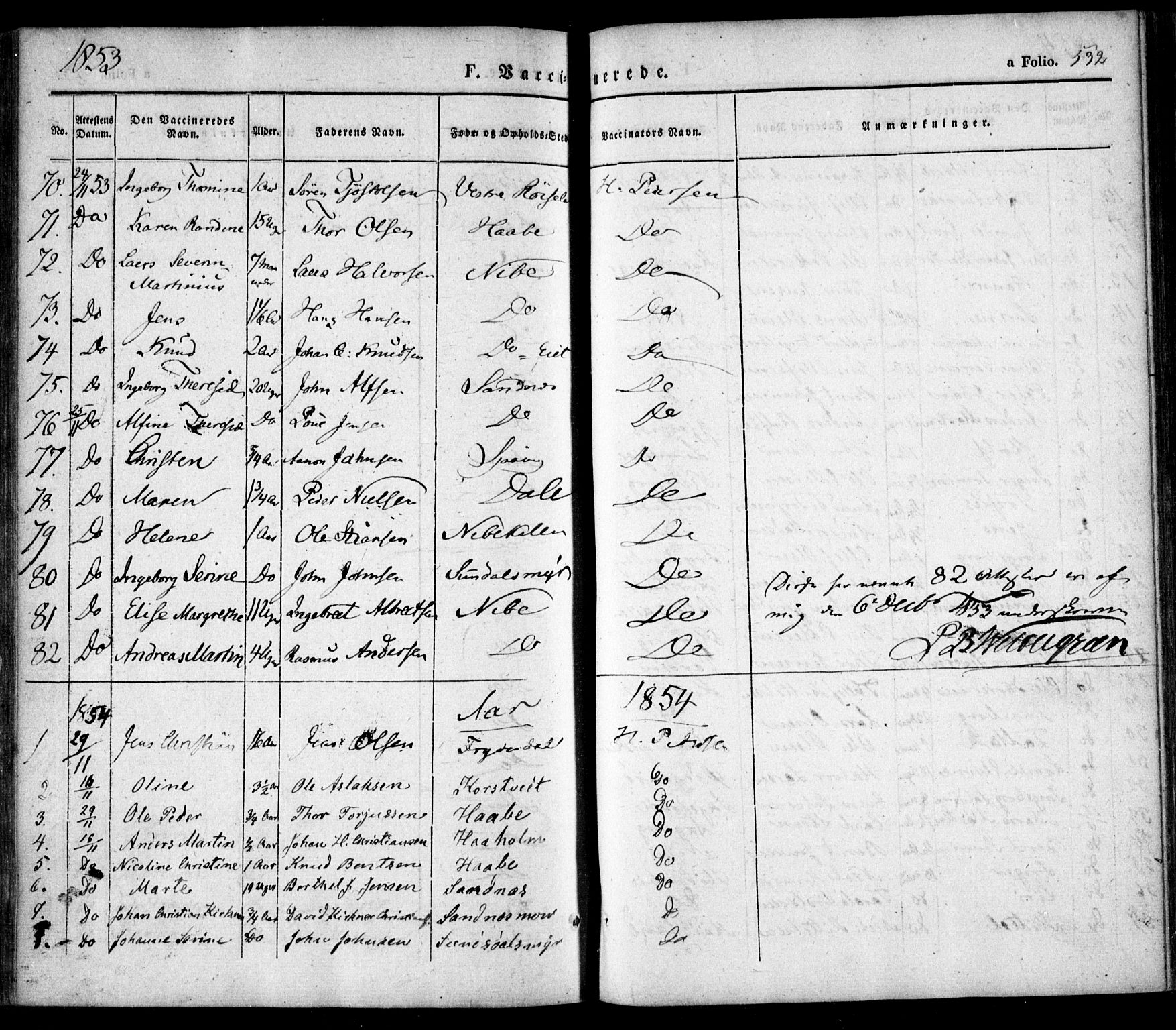 Søndeled sokneprestkontor, SAK/1111-0038/F/Fa/L0002: Parish register (official) no. A 2, 1839-1860, p. 532
