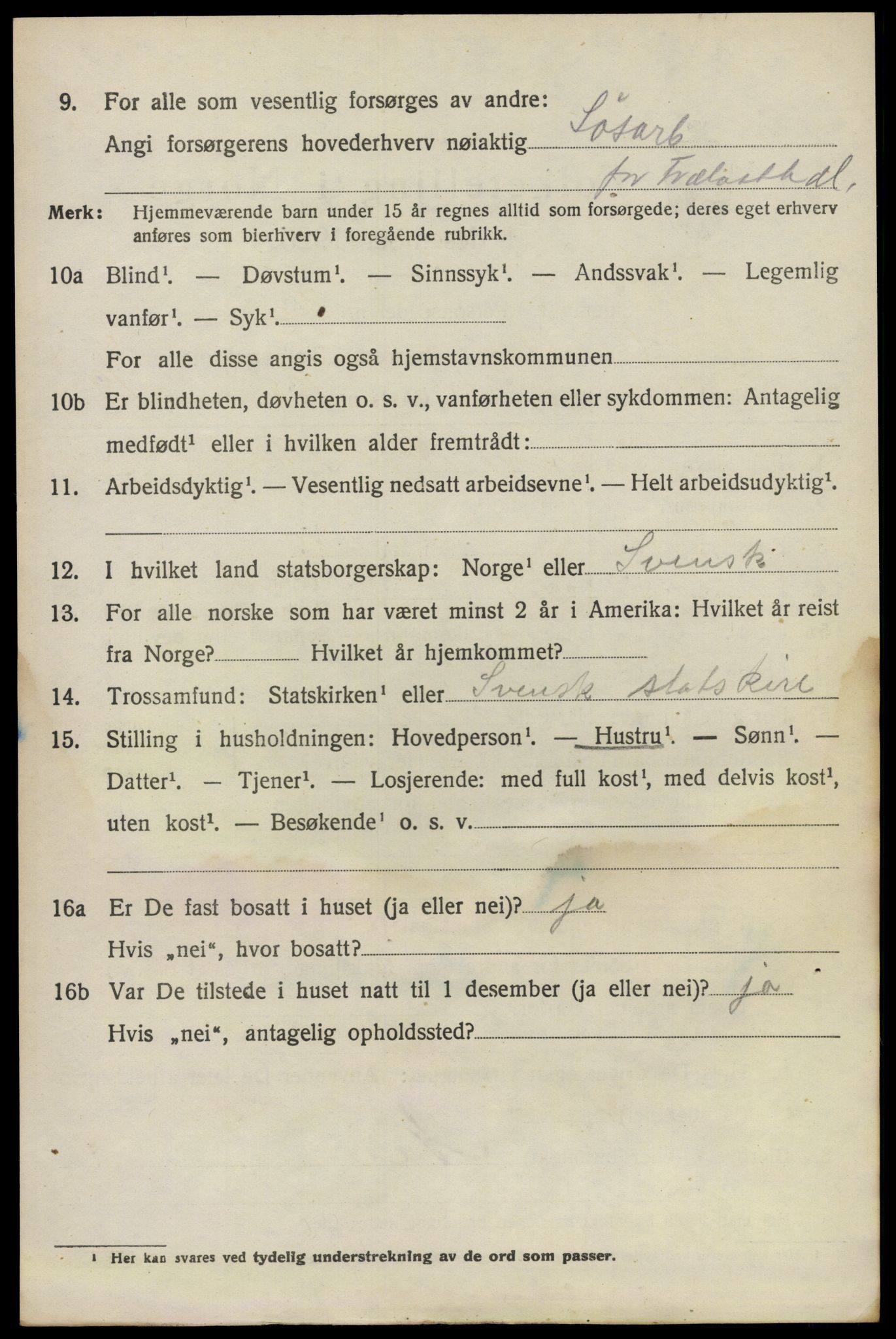 SAO, 1920 census for Vestby, 1920, p. 6372