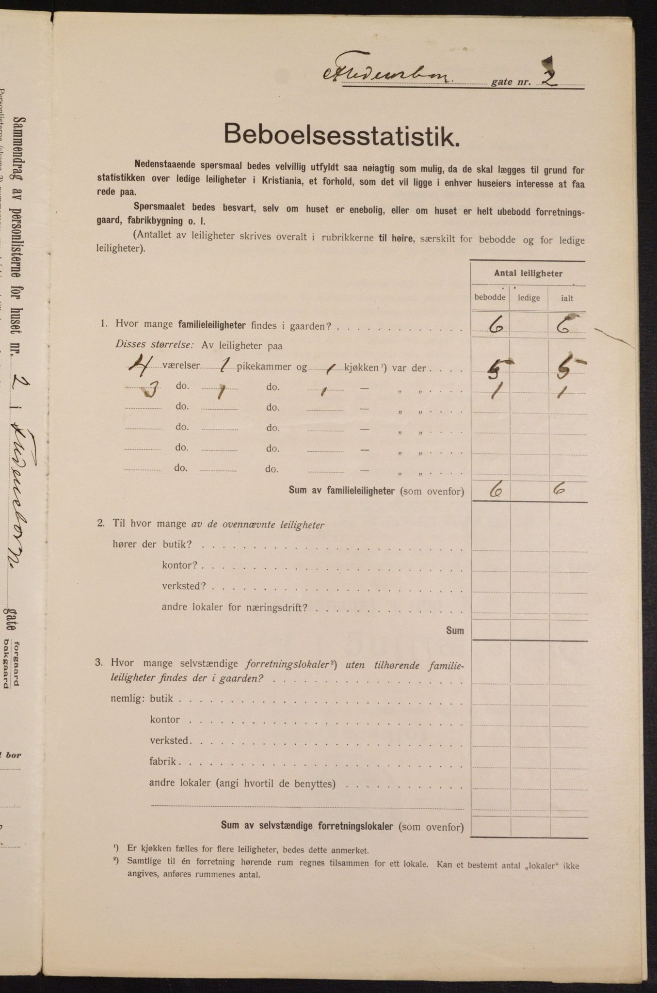 OBA, Municipal Census 1913 for Kristiania, 1913, p. 25681