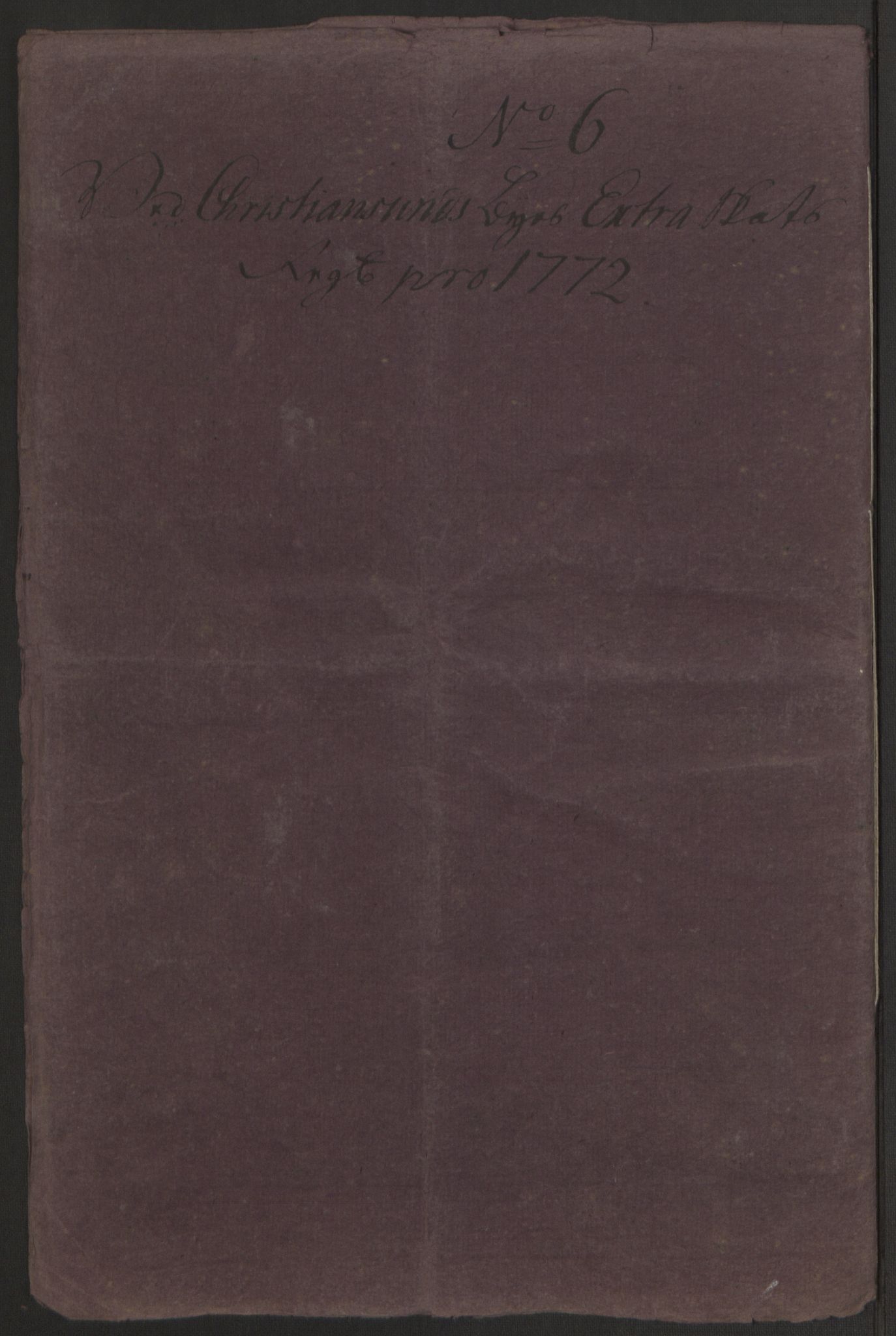 Rentekammeret inntil 1814, Reviderte regnskaper, Byregnskaper, AV/RA-EA-4066/R/Rr/L0495/0004: [R1] Kontribusjonsregnskap / Ekstraskatt, 1762-1772, p. 288