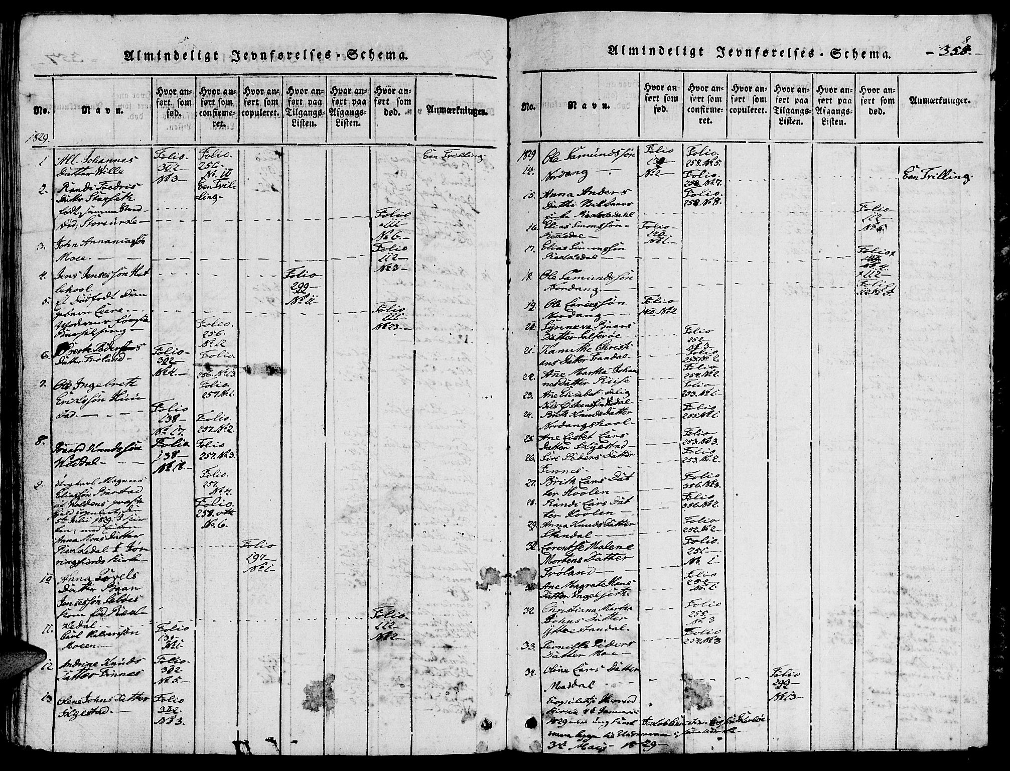 Ministerialprotokoller, klokkerbøker og fødselsregistre - Møre og Romsdal, AV/SAT-A-1454/515/L0207: Parish register (official) no. 515A03, 1819-1829, p. 358