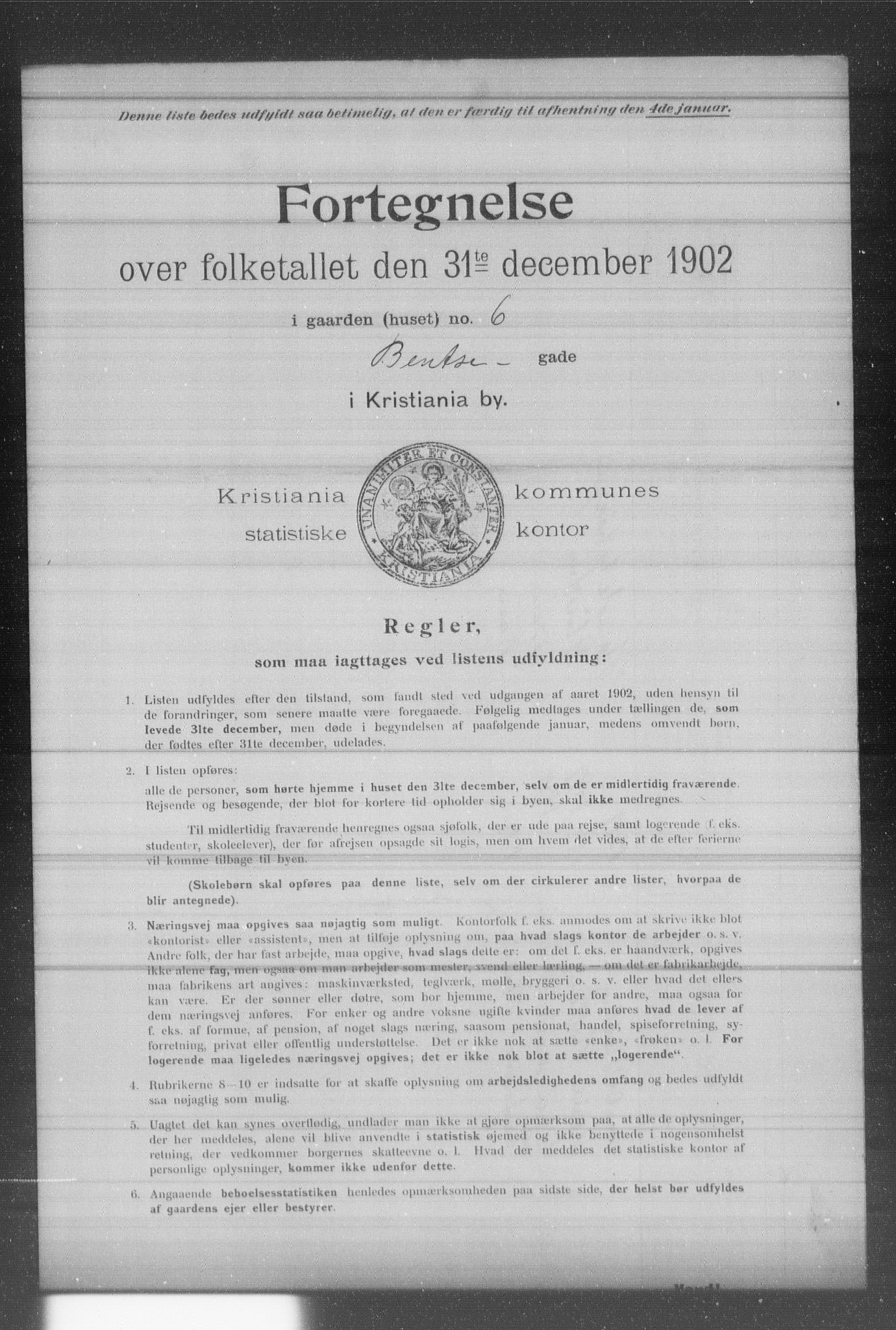 OBA, Municipal Census 1902 for Kristiania, 1902, p. 789