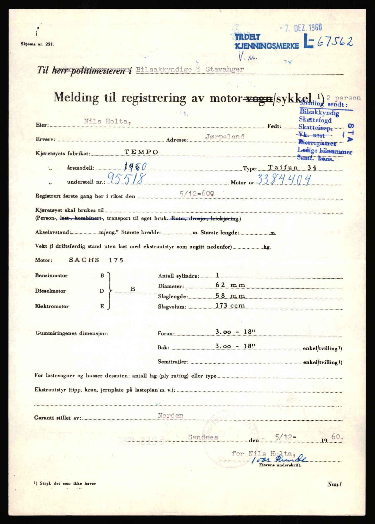 Stavanger trafikkstasjon, AV/SAST-A-101942/0/F/L0065: L-65400 - L-67649, 1930-1971, p. 1837