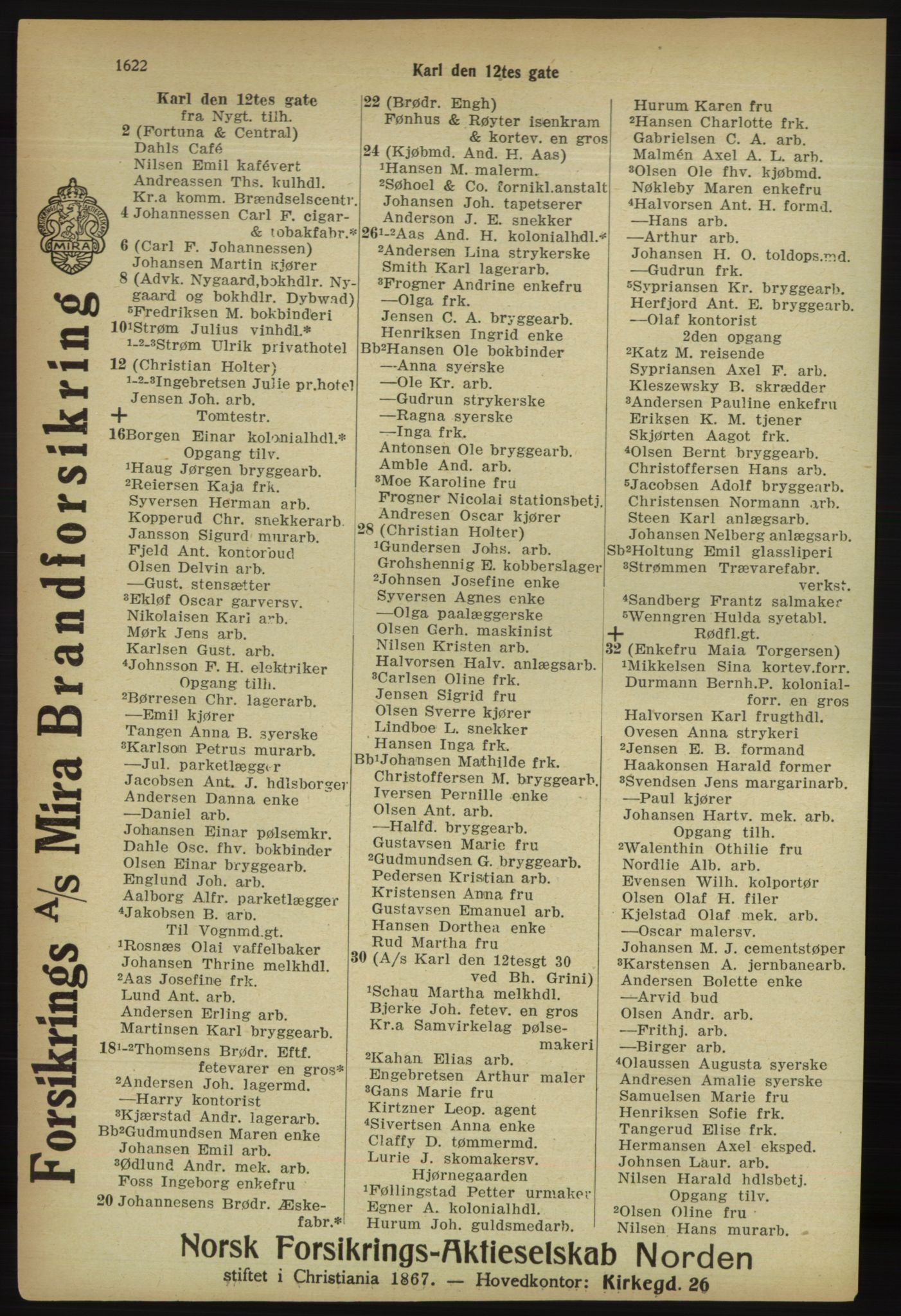 Kristiania/Oslo adressebok, PUBL/-, 1918, p. 1775