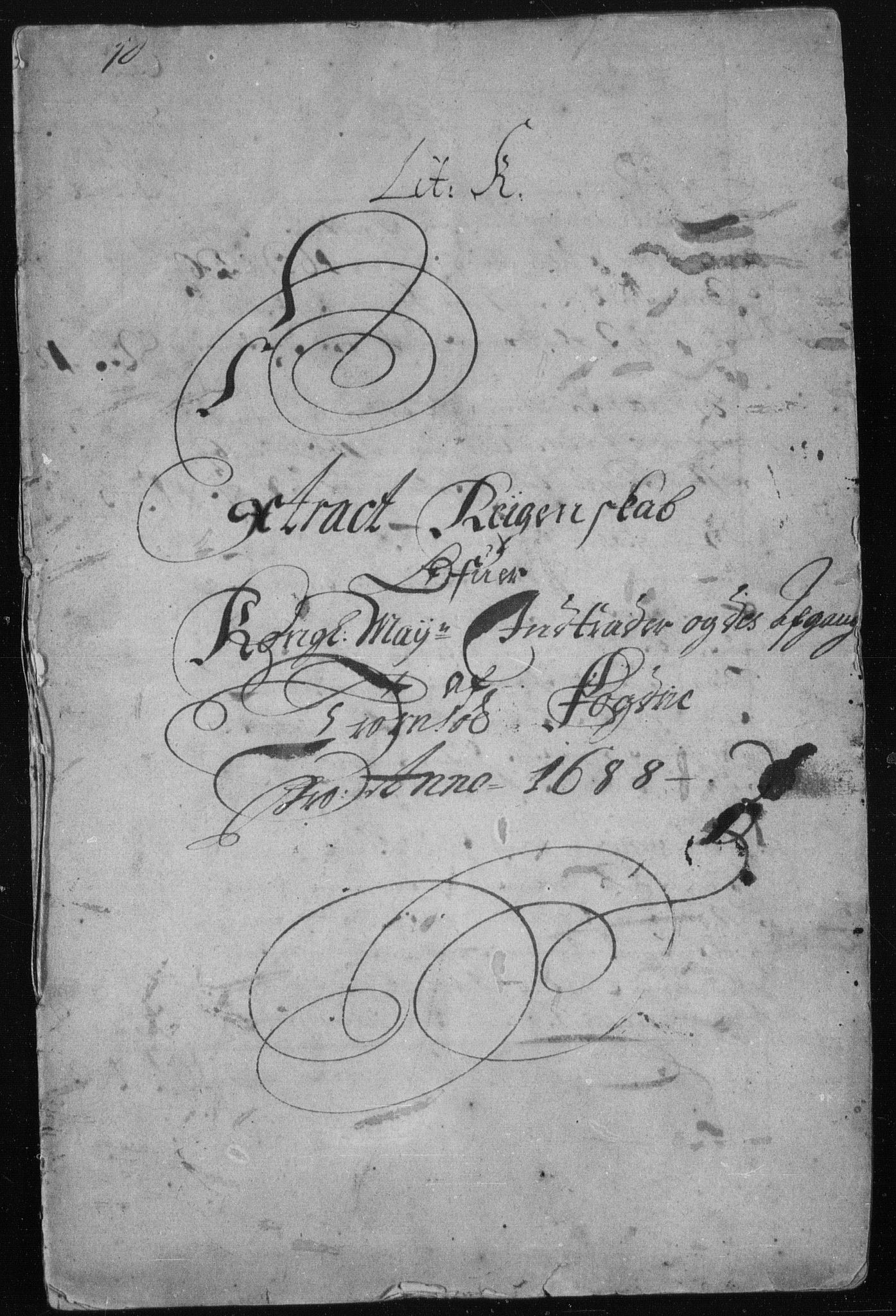 Rentekammeret inntil 1814, Reviderte regnskaper, Stiftamtstueregnskaper, Trondheim stiftamt og Nordland amt, AV/RA-EA-6044/R/Rh/L0012: Nordland amt, 1688