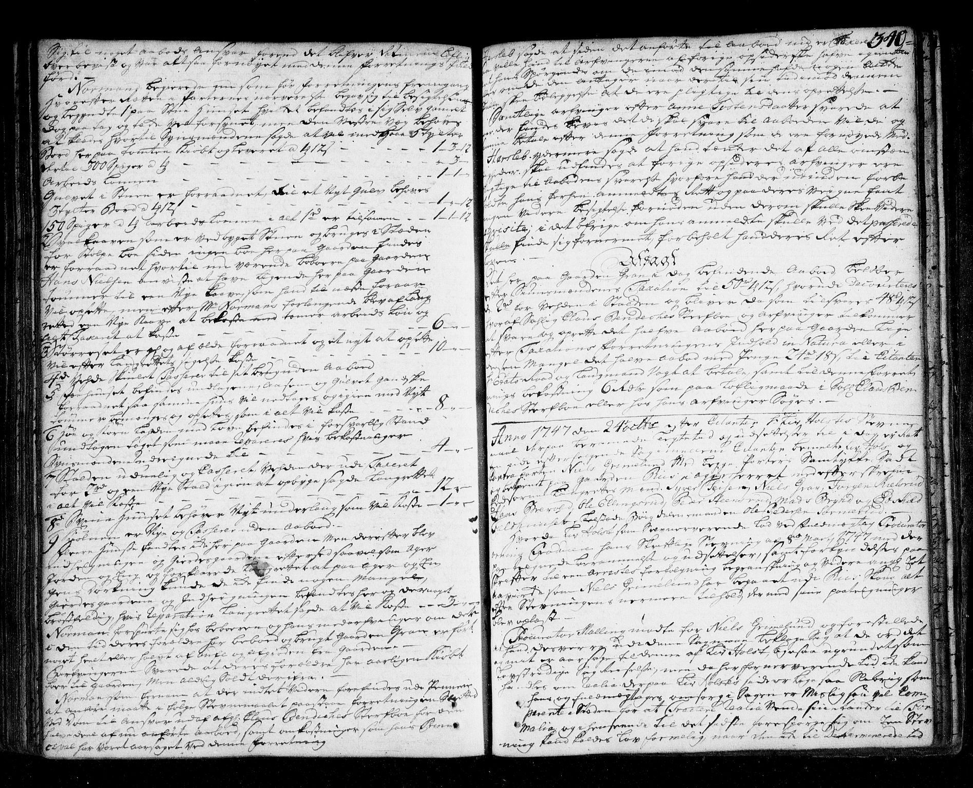 Aker sorenskriveri, SAO/A-10895/F/Fb/L0039: Tingbok, 1743-1748, p. 339b-340a
