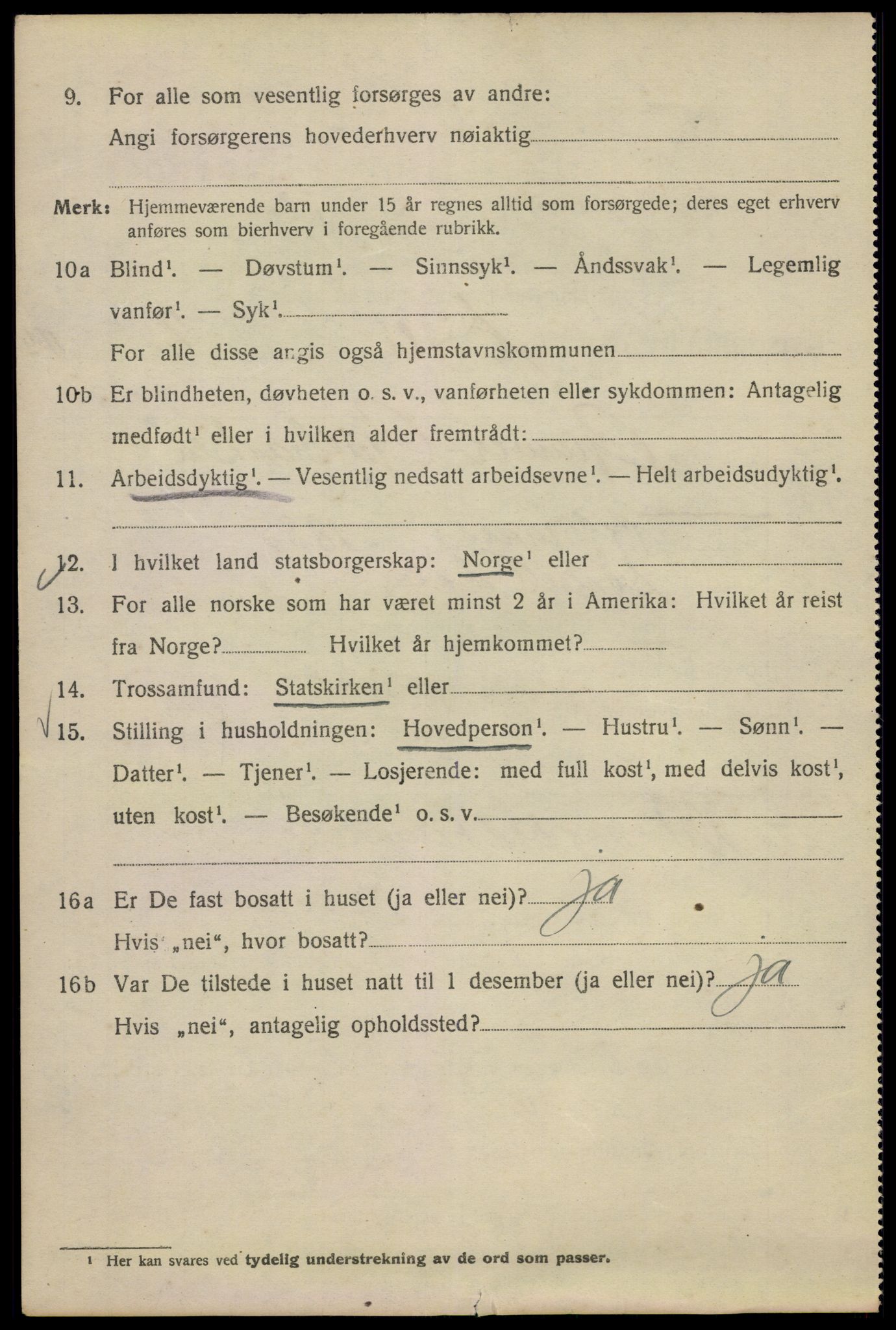 SAO, 1920 census for Kristiania, 1920, p. 562100