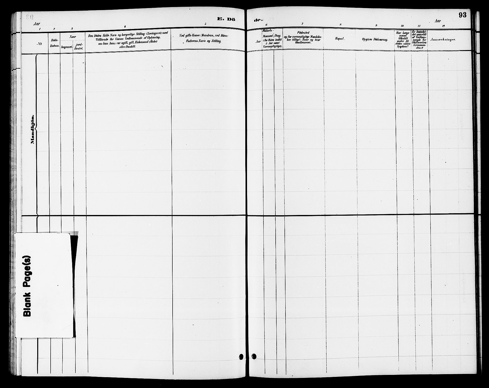 Hjartdal kirkebøker, SAKO/A-270/G/Gb/L0003: Parish register (copy) no. II 3, 1884-1899, p. 93