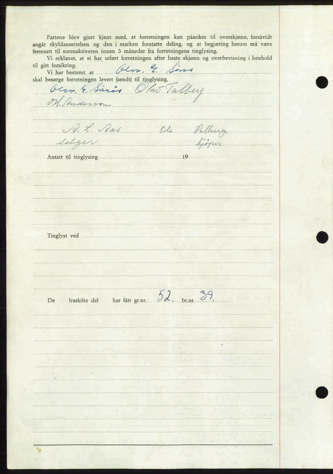 Romsdal sorenskriveri, AV/SAT-A-4149/1/2/2C: Mortgage book no. A31, 1949-1949, Diary no: : 3106/1949