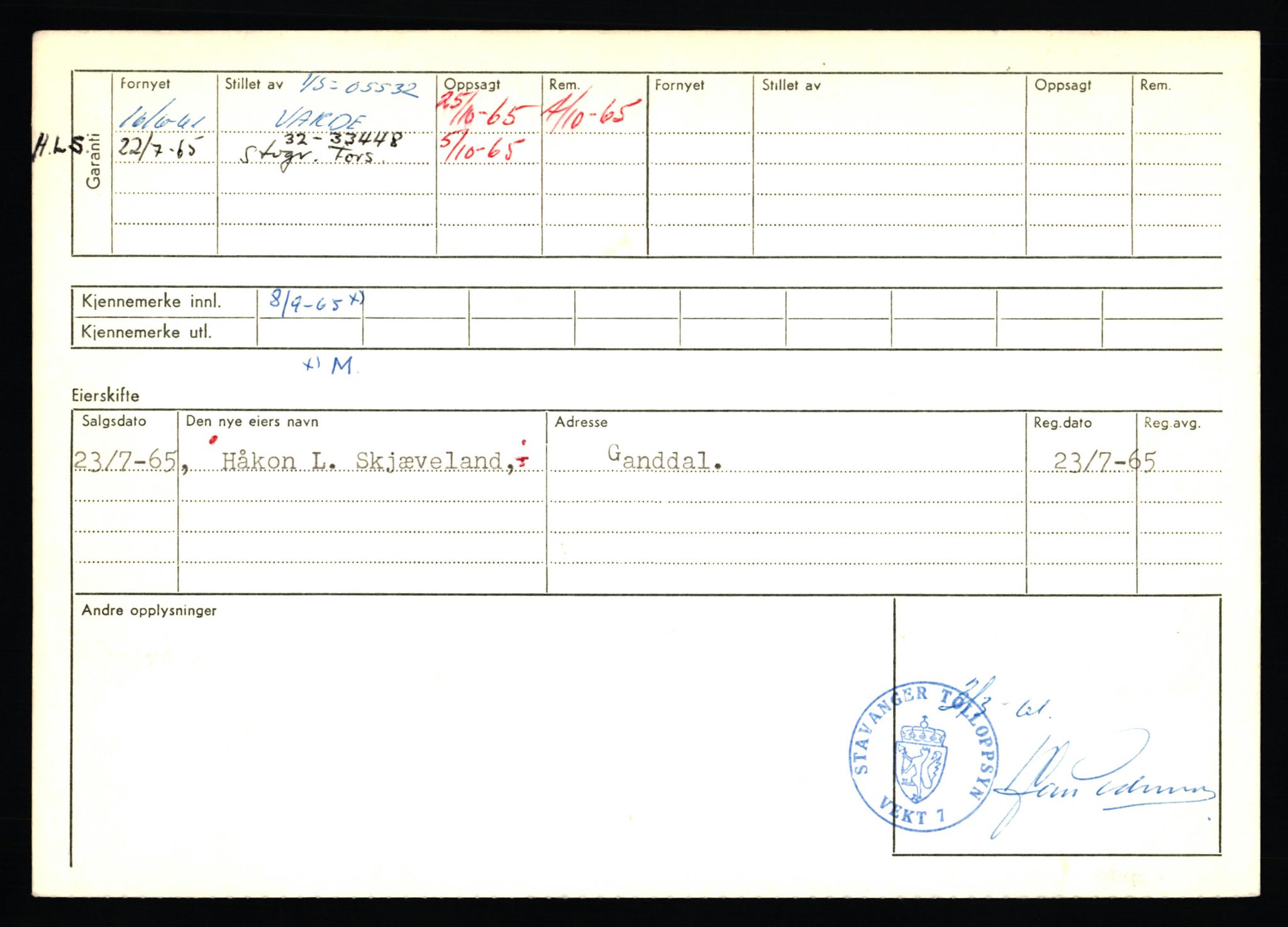 Stavanger trafikkstasjon, AV/SAST-A-101942/0/F/L0058: L-58000 - L-59999, 1930-1971, p. 32