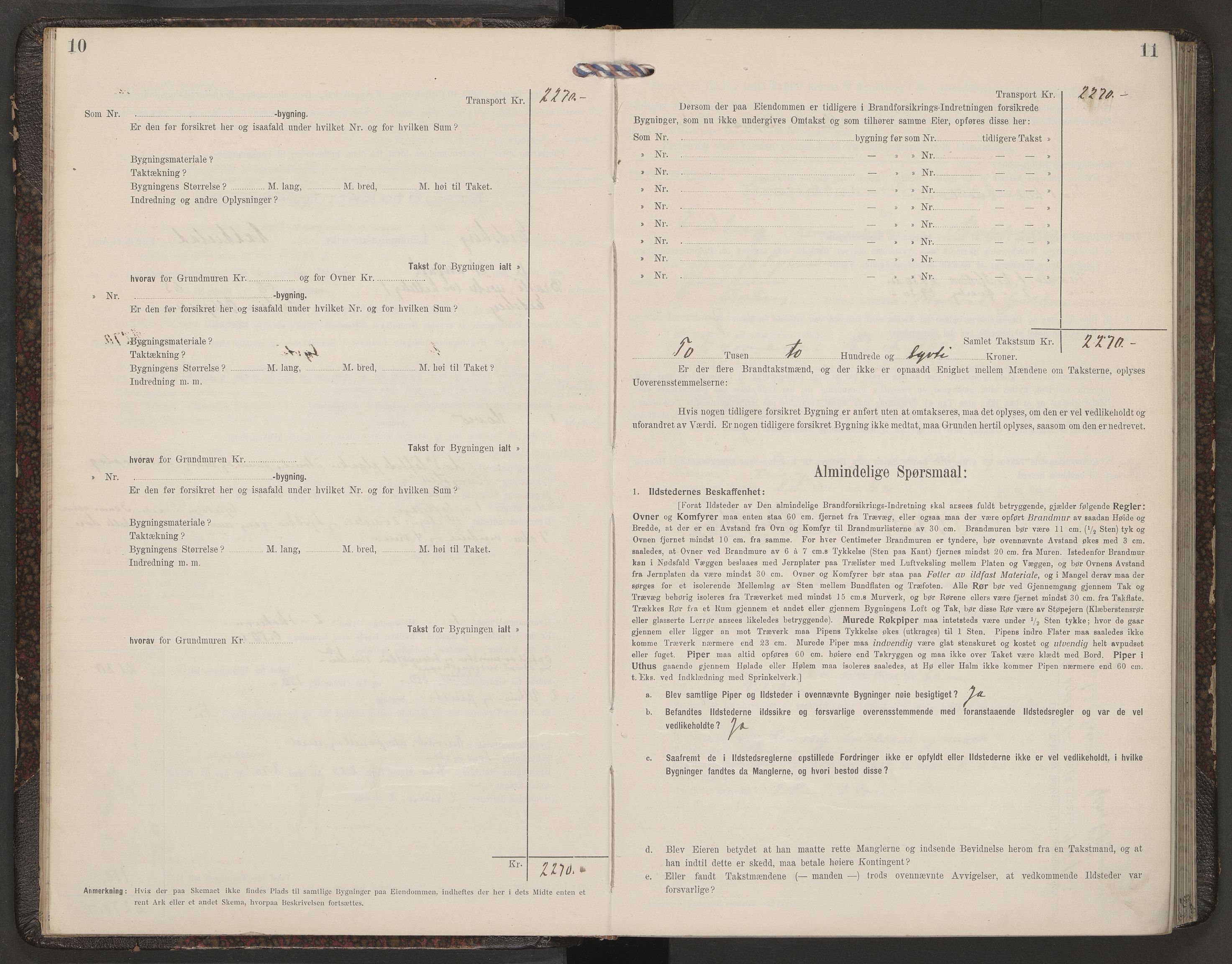 Norges brannkasse, branntakster Eidsberg, AV/SAO-A-11361/F/Fb/L0003: Branntakstprotokoll, 1912-1952