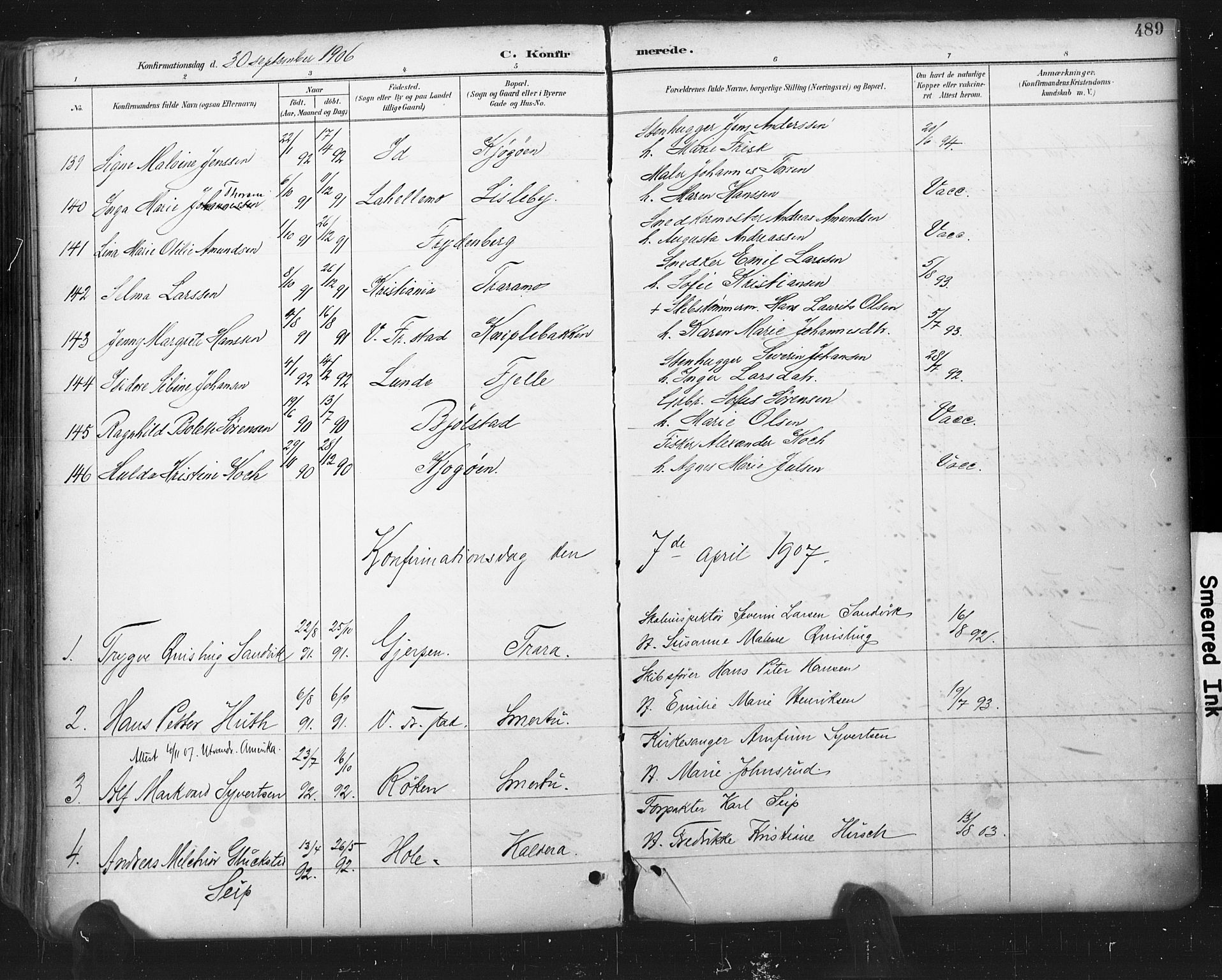 Glemmen prestekontor Kirkebøker, SAO/A-10908/F/Fa/L0013: Parish register (official) no. 13, 1892-1907, p. 489