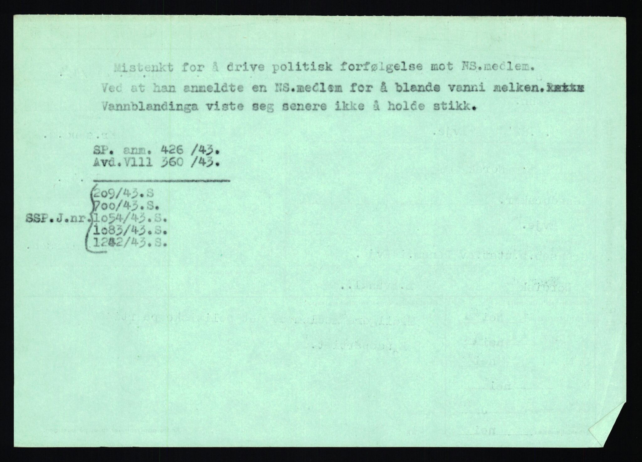 Statspolitiet - Hovedkontoret / Osloavdelingen, AV/RA-S-1329/C/Ca/L0015: Svea - Tøsse, 1943-1945, p. 689