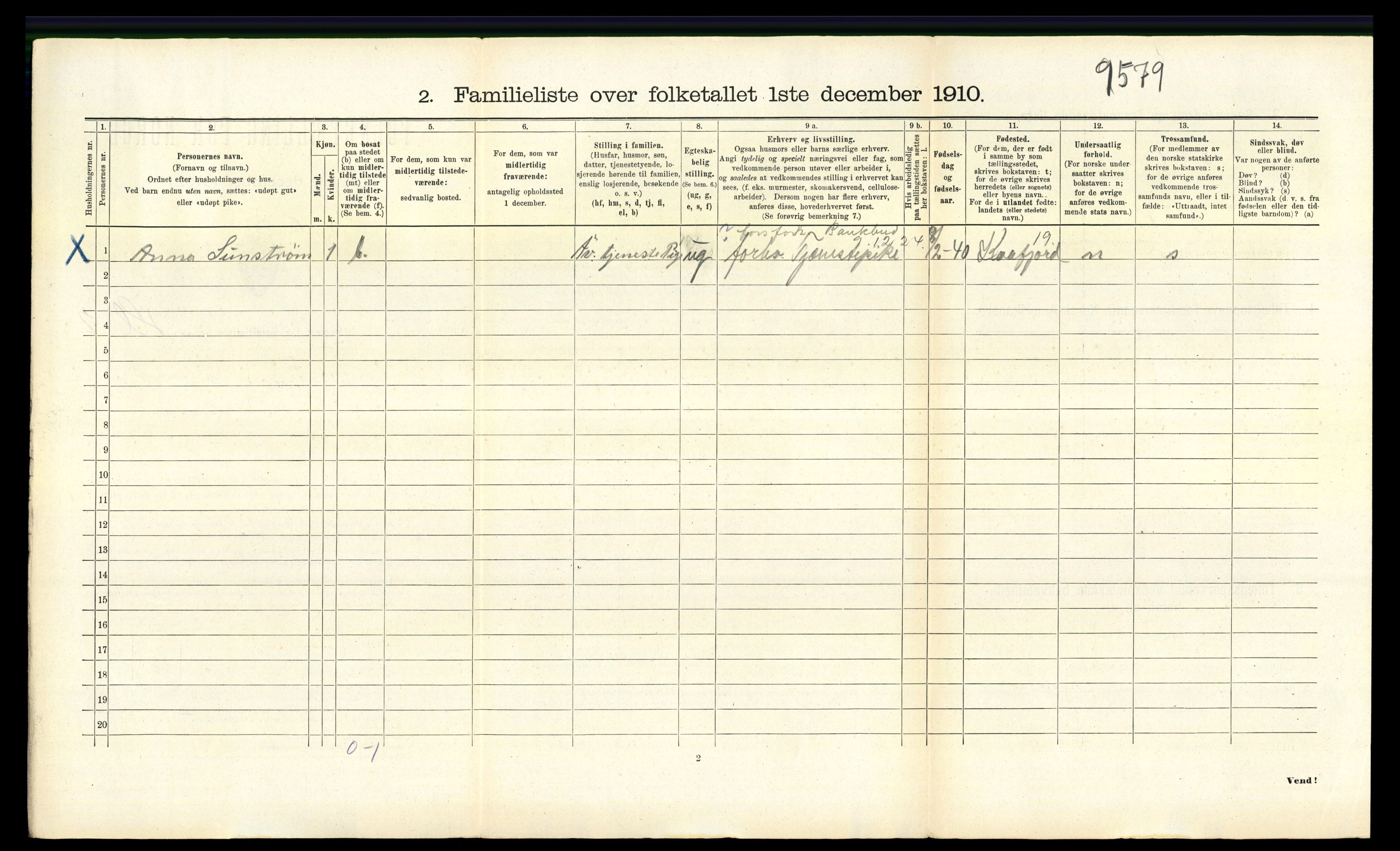 RA, 1910 census for Trondheim, 1910, p. 24166