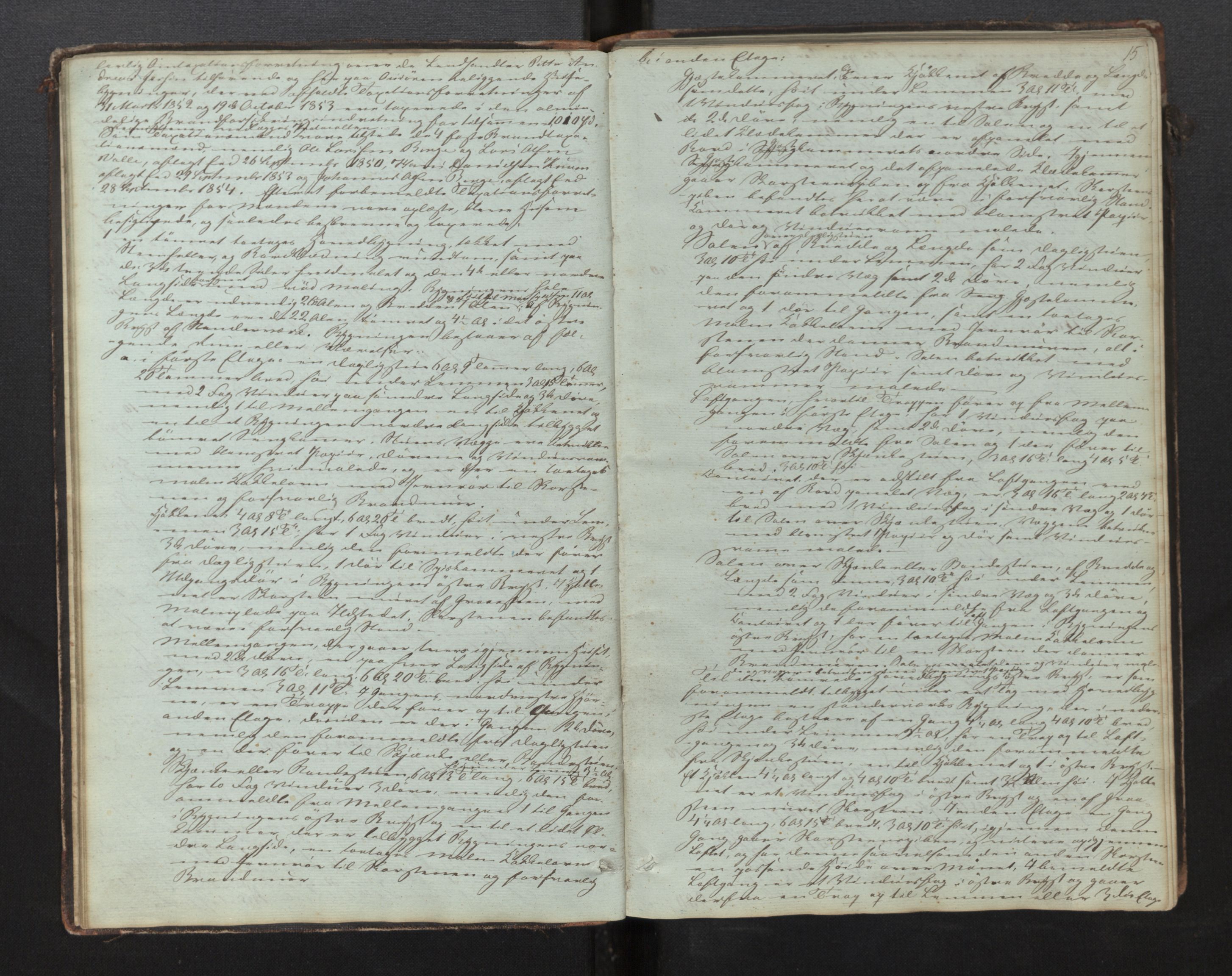 Lensmannen i Os, AV/SAB-A-34101/0012/L0001: Branntakstprotokoll, 1846-1873, p. 14b-15a