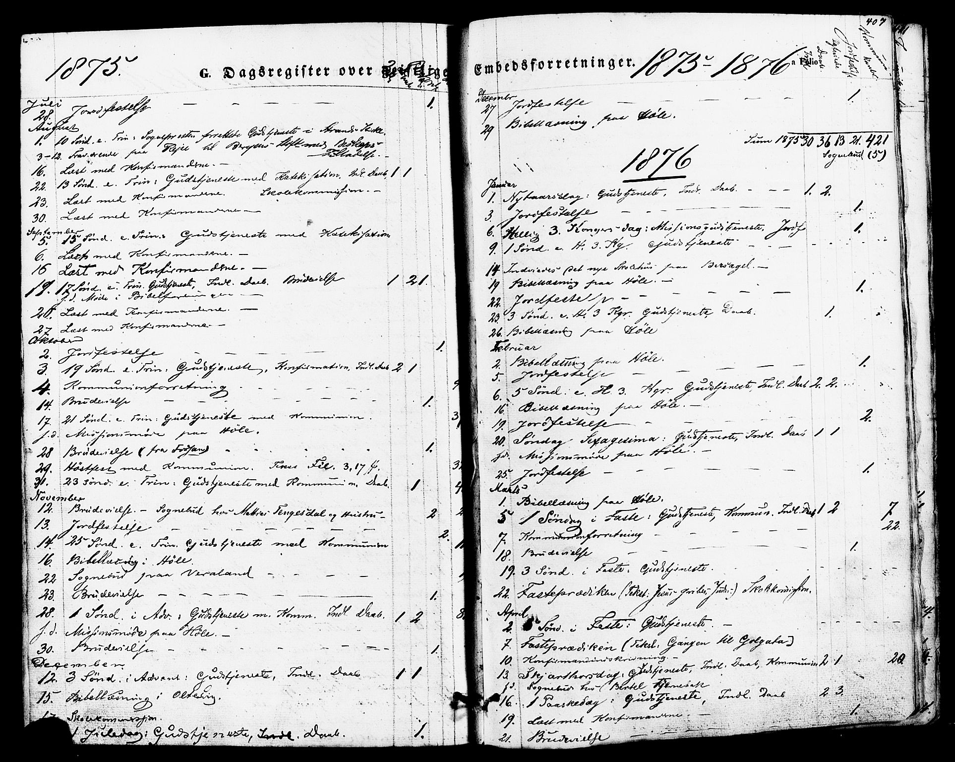 Høgsfjord sokneprestkontor, SAST/A-101624/H/Ha/Haa/L0002: Parish register (official) no. A 2, 1855-1885, p. 407