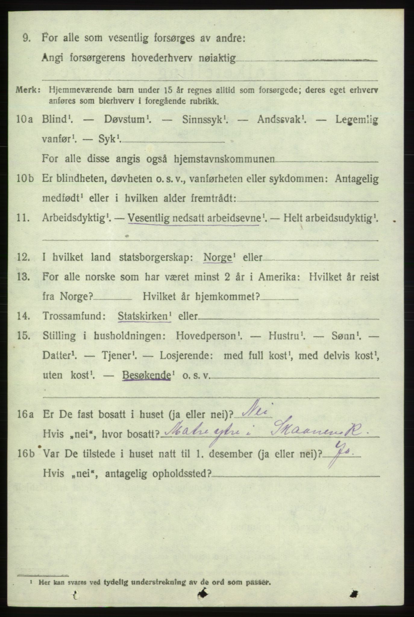 SAB, 1920 census for Skånevik, 1920, p. 6334