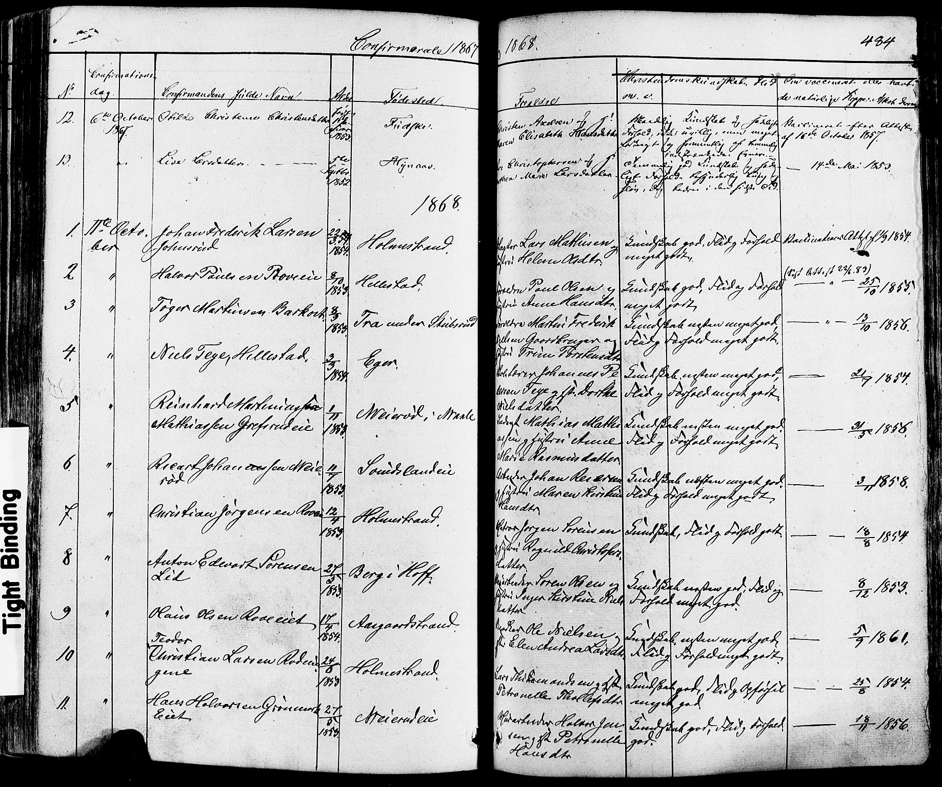 Botne kirkebøker, AV/SAKO-A-340/F/Fa/L0006: Parish register (official) no. I 6, 1836-1877, p. 484