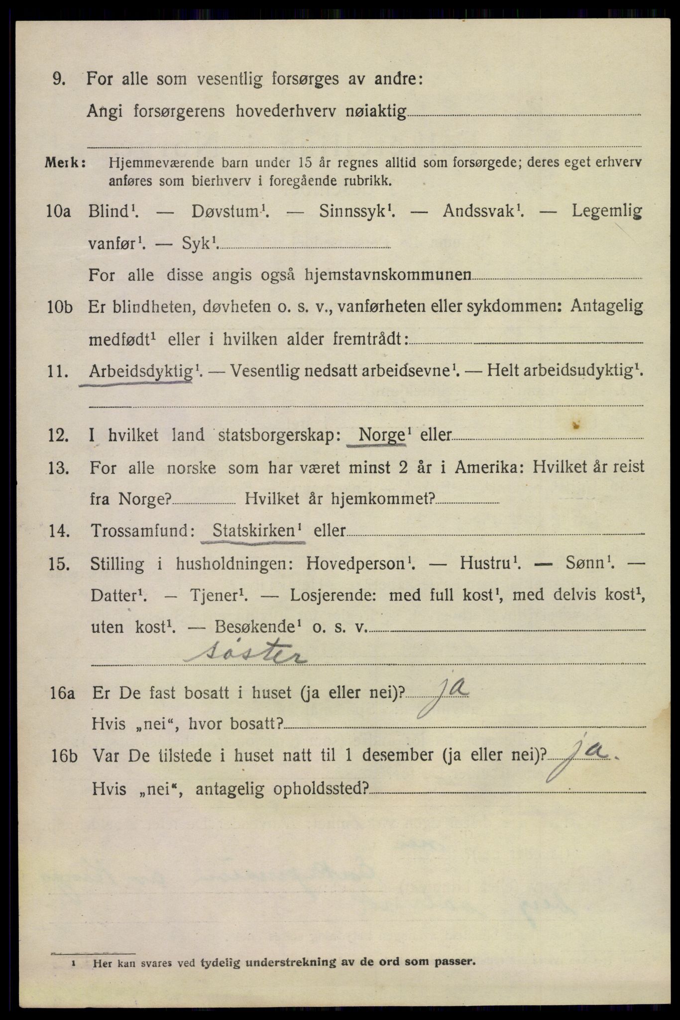 SAKO, 1920 census for Gransherad, 1920, p. 977