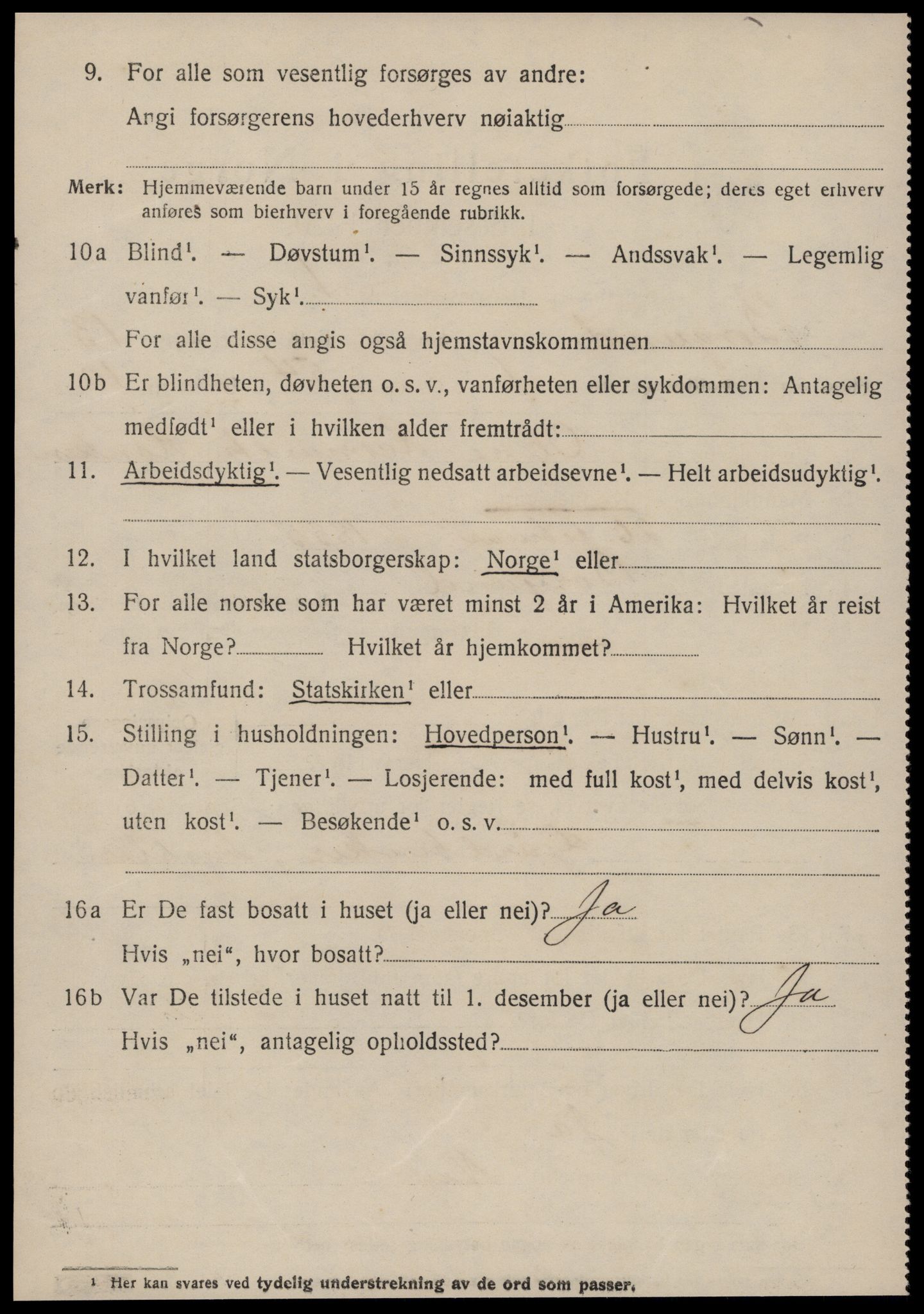 SAT, 1920 census for Borgund, 1920, p. 10769