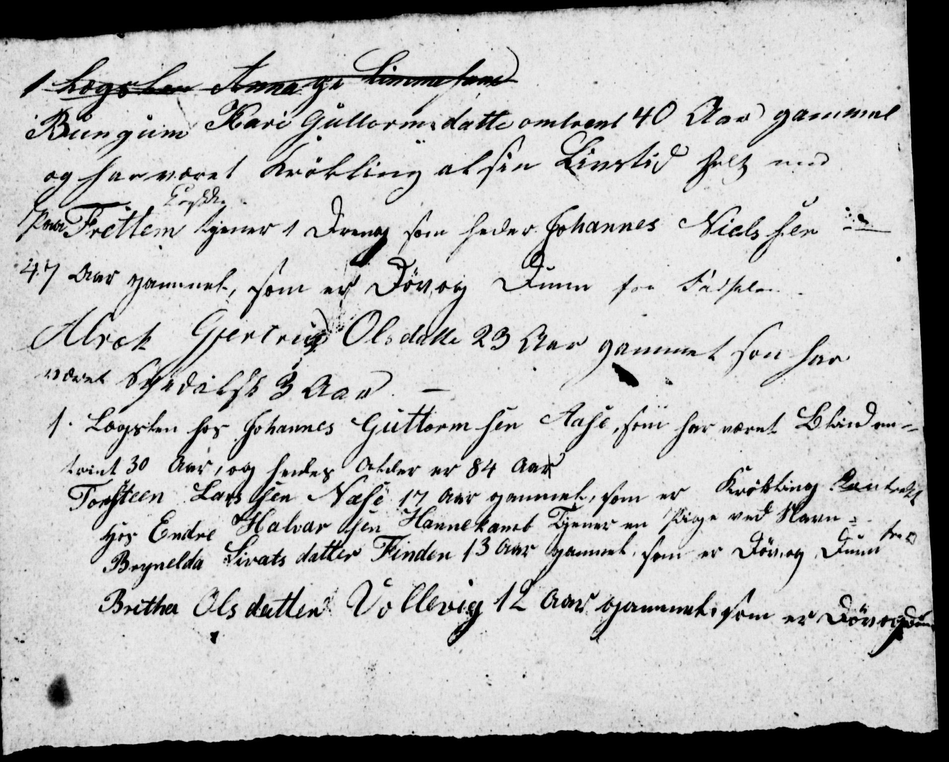 , Census 1845 for Vik, 1845, p. 12