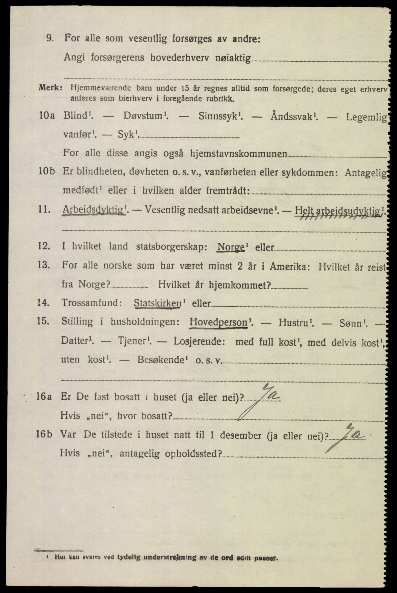 SAK, 1920 census for Laudal, 1920, p. 395