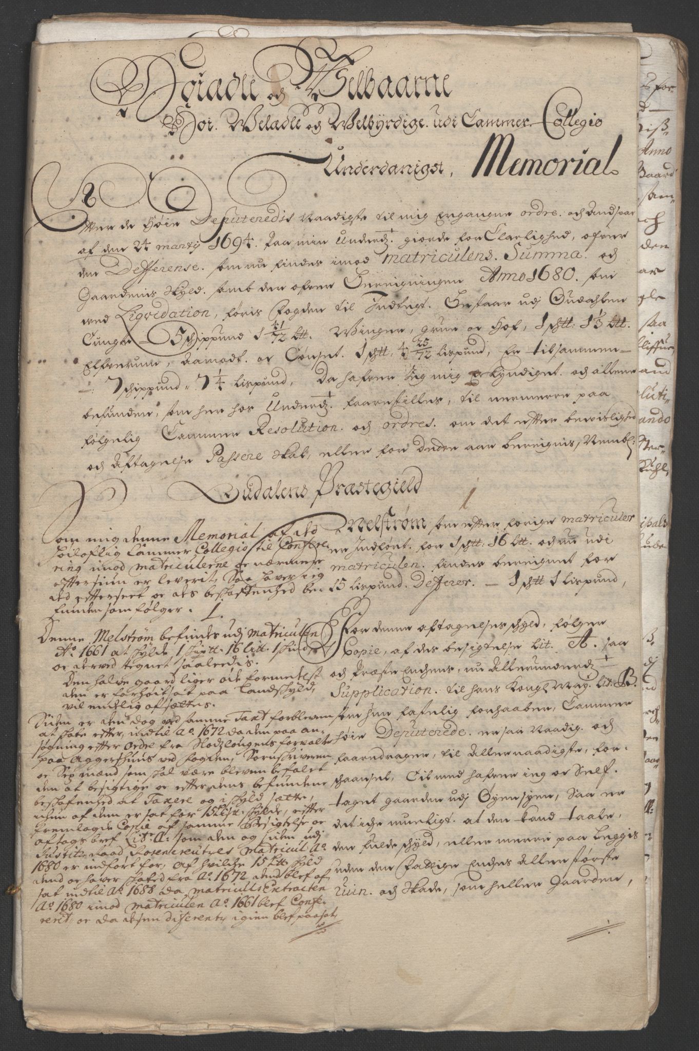 Rentekammeret inntil 1814, Reviderte regnskaper, Fogderegnskap, RA/EA-4092/R13/L0832: Fogderegnskap Solør, Odal og Østerdal, 1694, p. 182