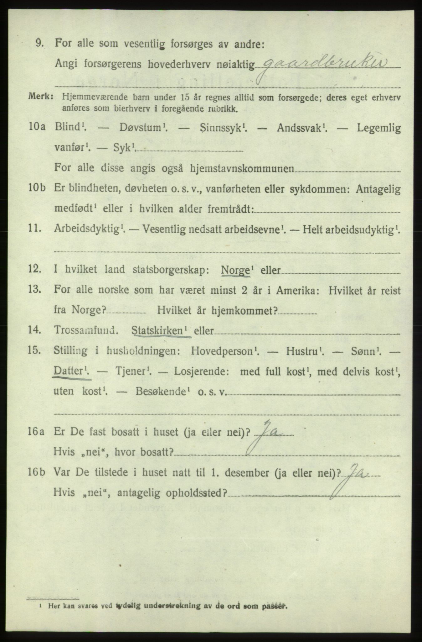 SAB, 1920 census for Moster, 1920, p. 798