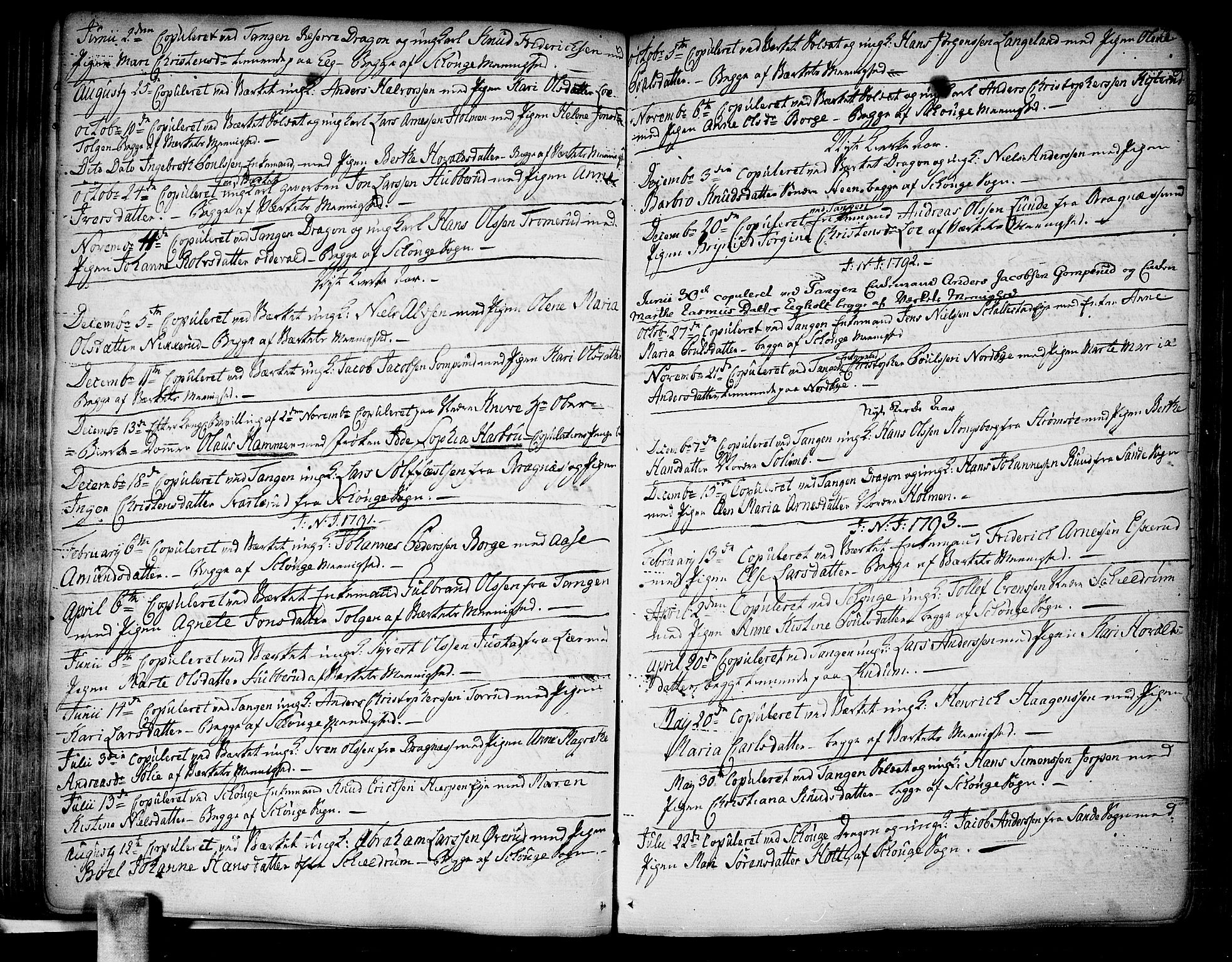 Skoger kirkebøker, SAKO/A-59/F/Fa/L0001: Parish register (official) no. I 1, 1746-1814, p. 73