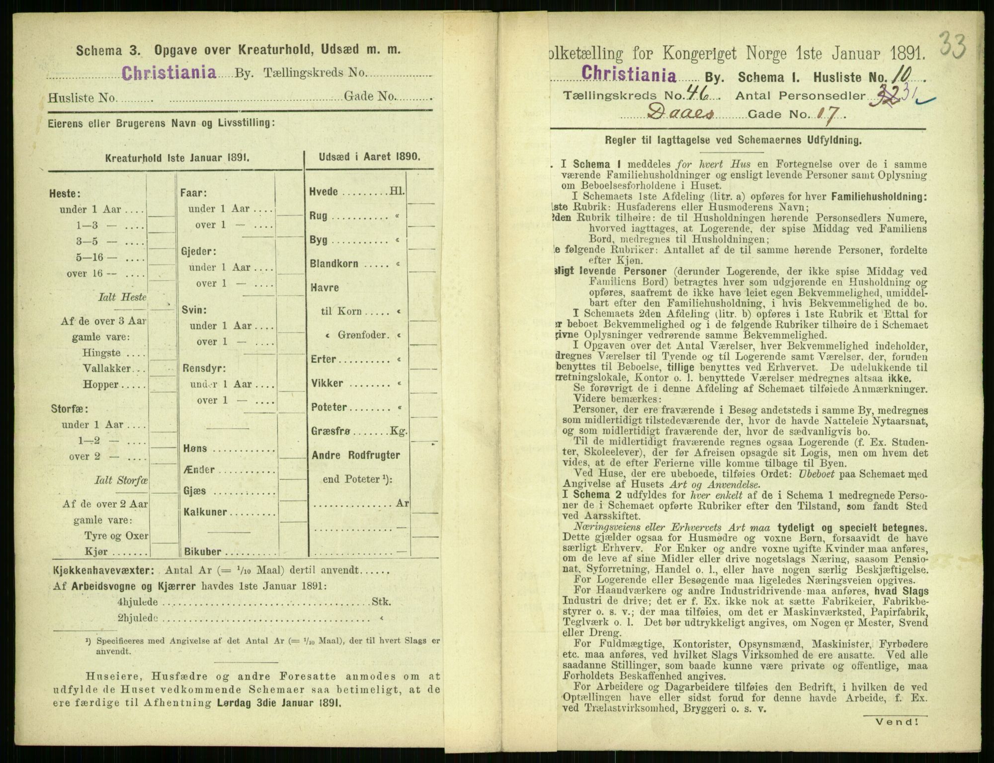 RA, 1891 census for 0301 Kristiania, 1891, p. 28004