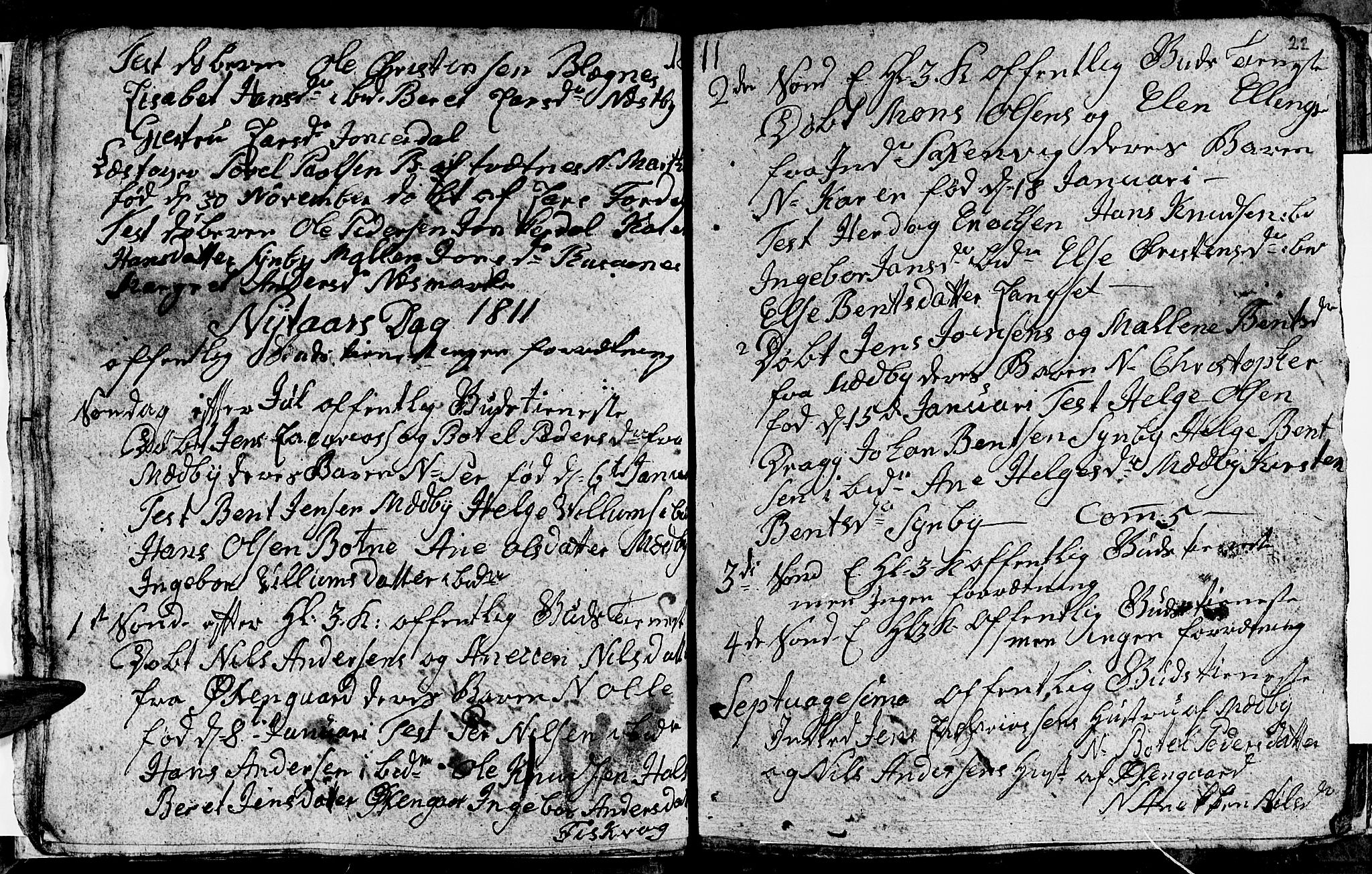 Ministerialprotokoller, klokkerbøker og fødselsregistre - Nordland, AV/SAT-A-1459/847/L0675: Parish register (copy) no. 847C03, 1808-1820, p. 22