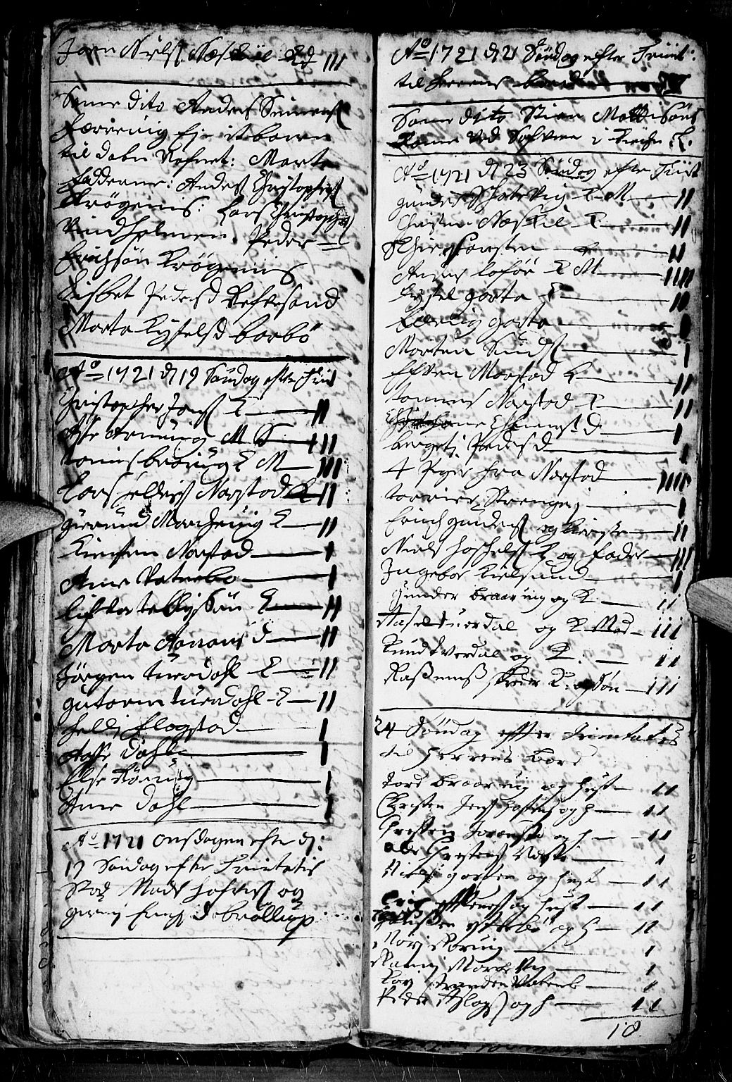 Dypvåg sokneprestkontor, AV/SAK-1111-0007/F/Fb/Fba/L0003: Parish register (copy) no. B 3, 1715-1738, p. 69