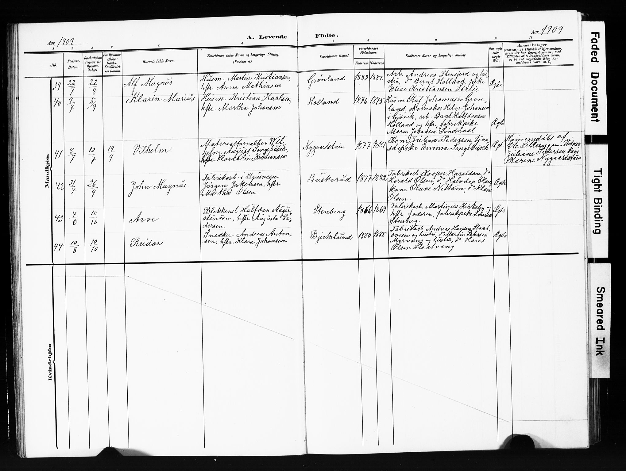 Vardal prestekontor, AV/SAH-PREST-100/H/Ha/Hab/L0013: Parish register (copy) no. 13, 1904-1915