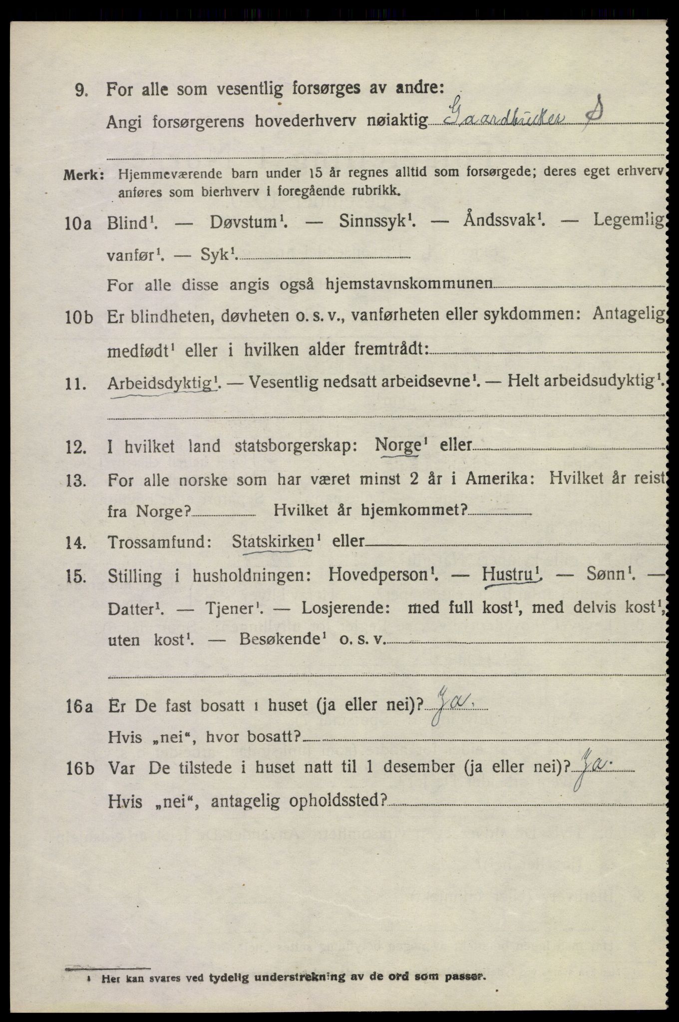 SAKO, 1920 census for Sem, 1920, p. 10346