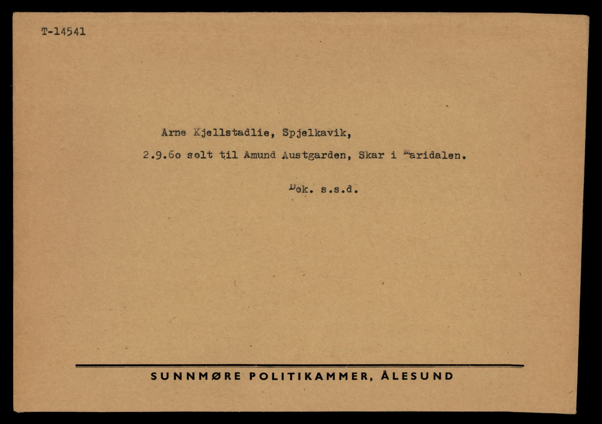 Møre og Romsdal vegkontor - Ålesund trafikkstasjon, AV/SAT-A-4099/F/Fe/L0046: Registreringskort for kjøretøy T 14445 - T 14579, 1927-1998